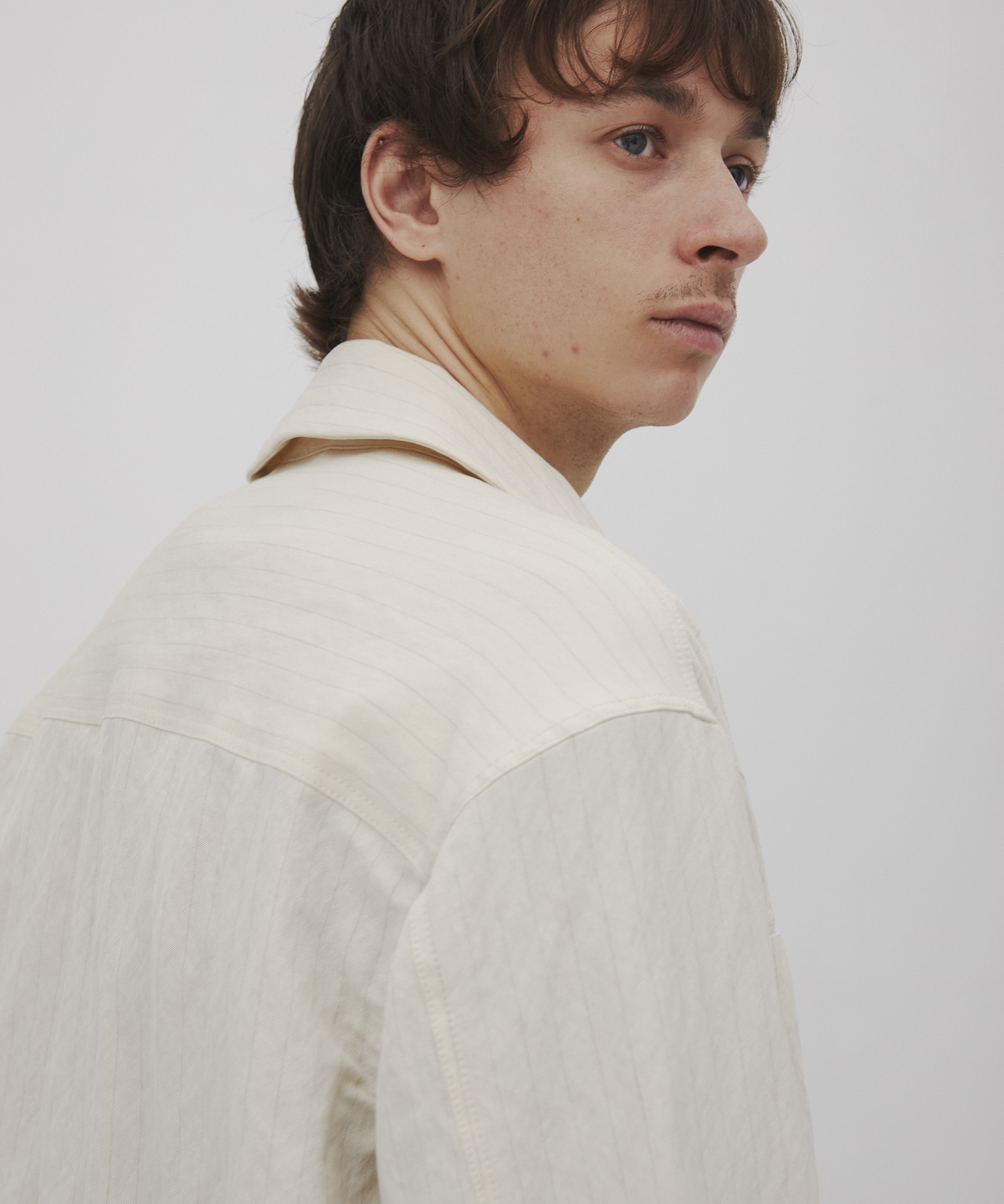 Vintage woolストライプ ブルゾン