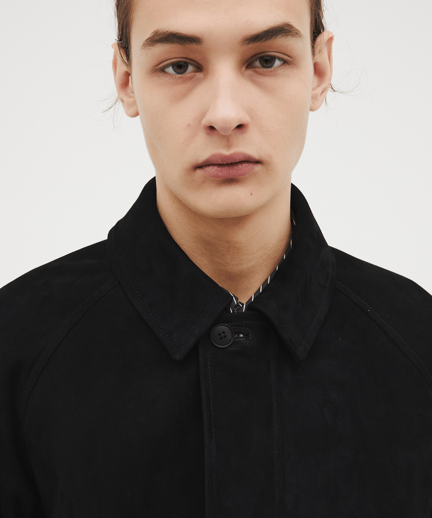 Kuramae leather zip-up jacket