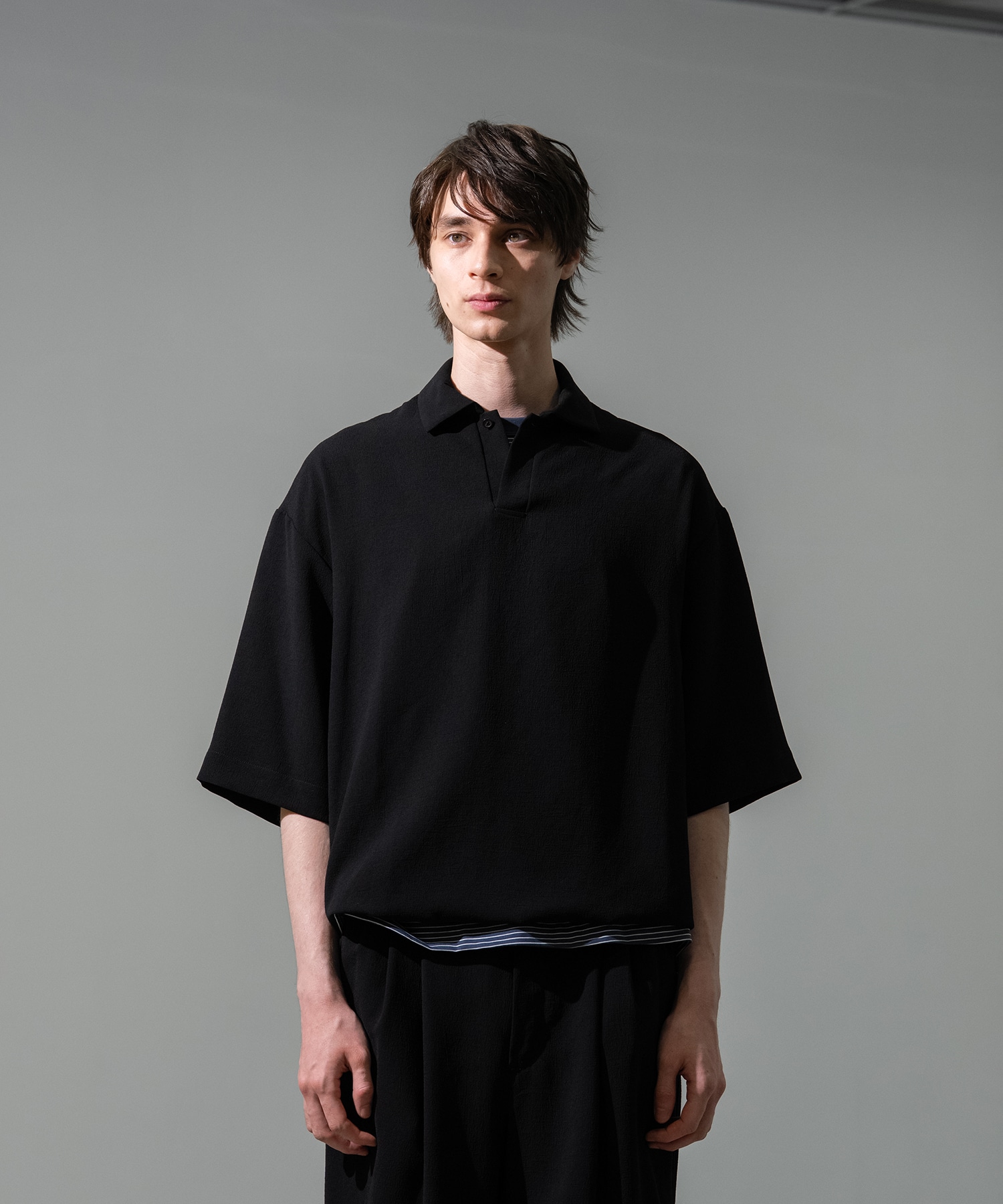 Multi-flex スキッパーポロシャツ