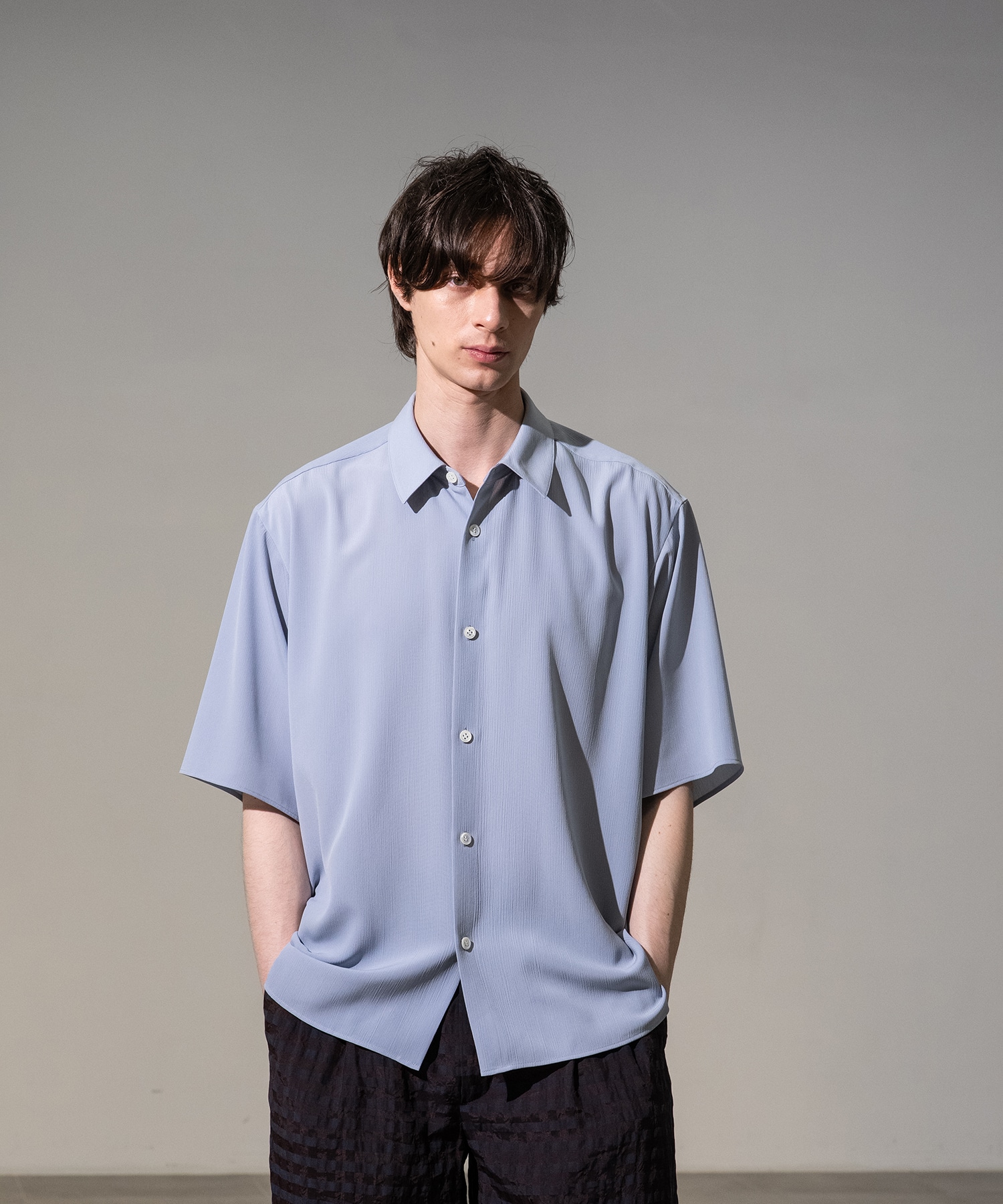 Air pleats リラックスS/Sシャツ