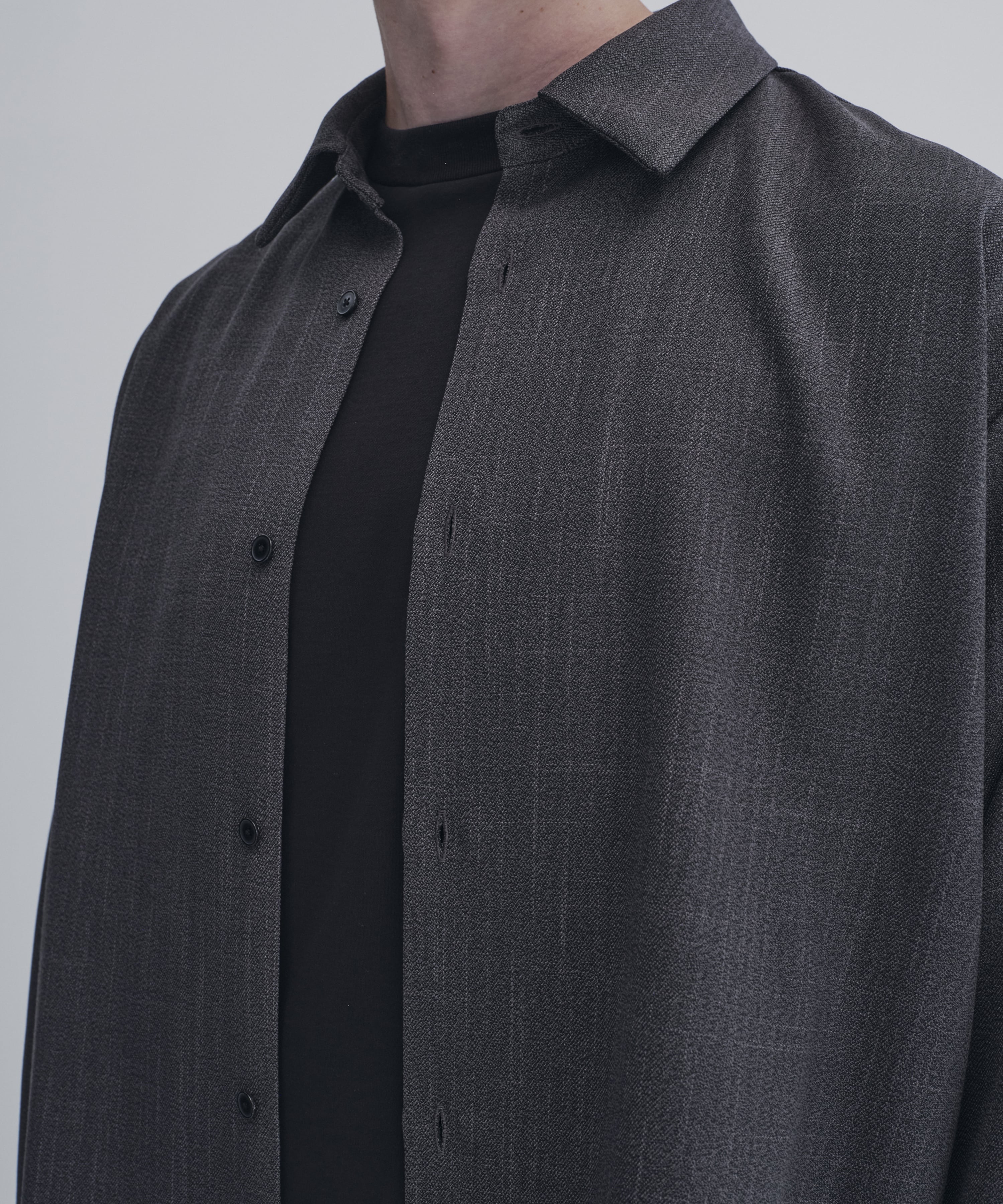 Easy tweed シャツ