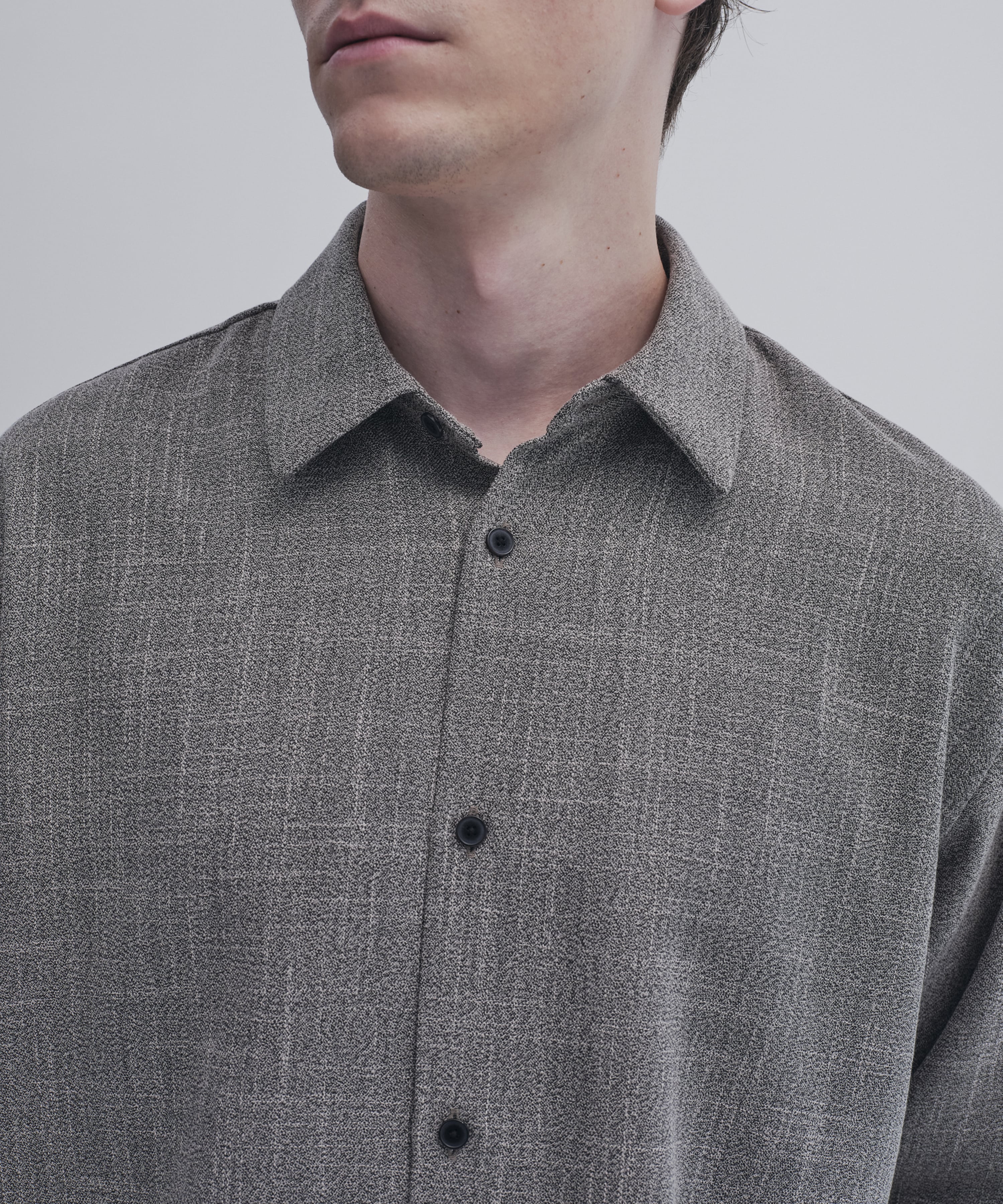 Easy tweed シャツ