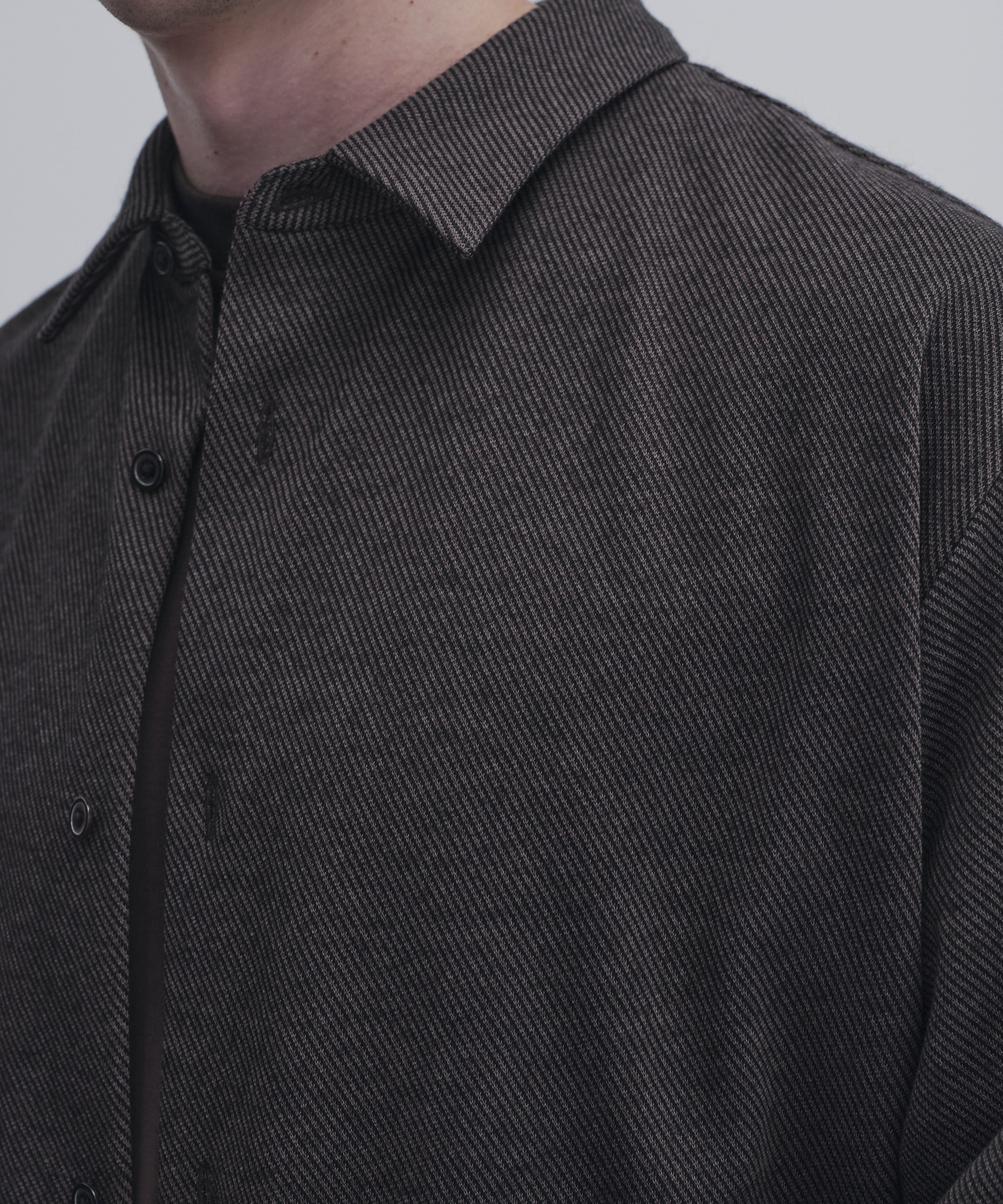 KANEMASA KNITウールネルシャツ