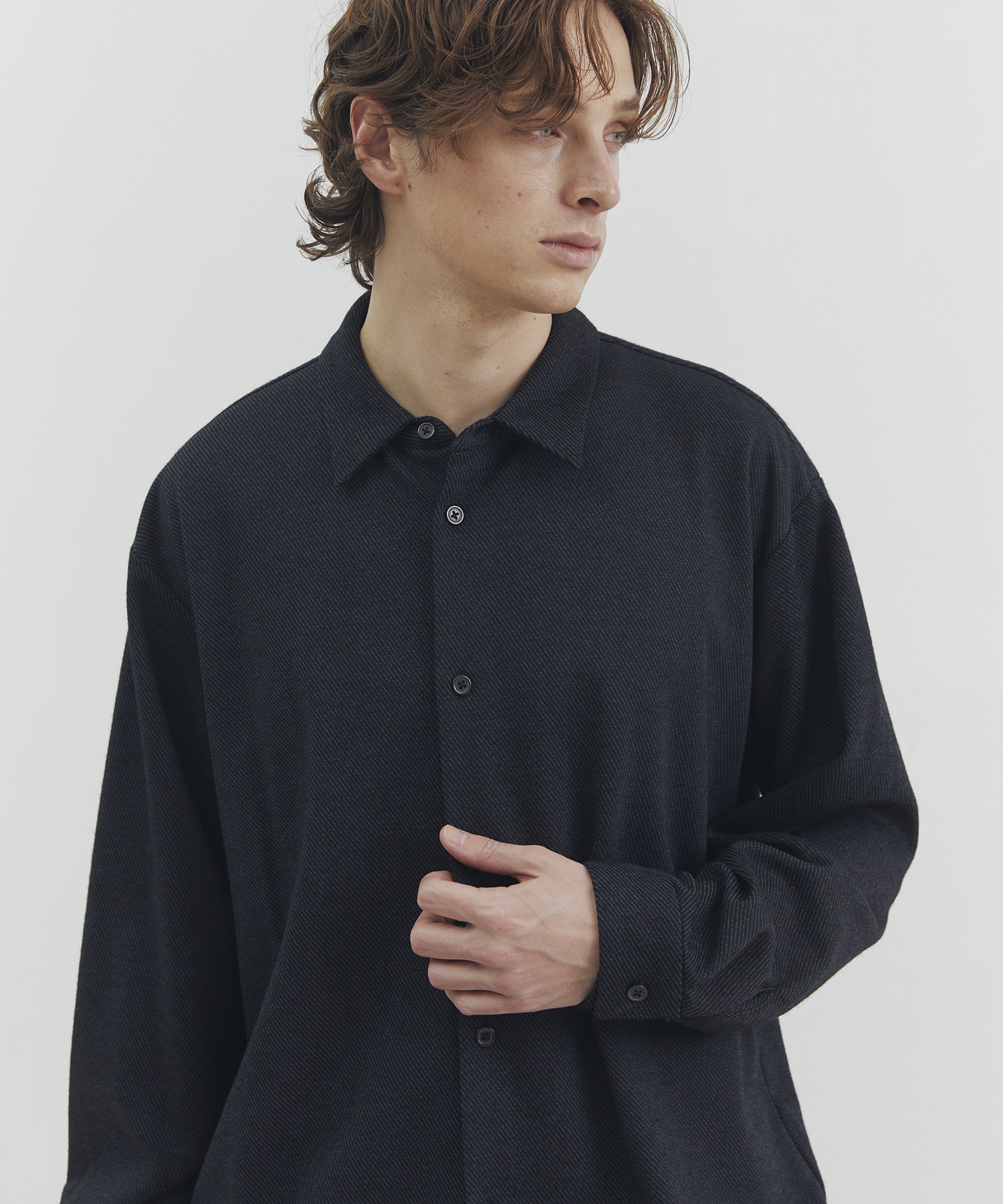 KANEMASA KNITウールネルシャツ