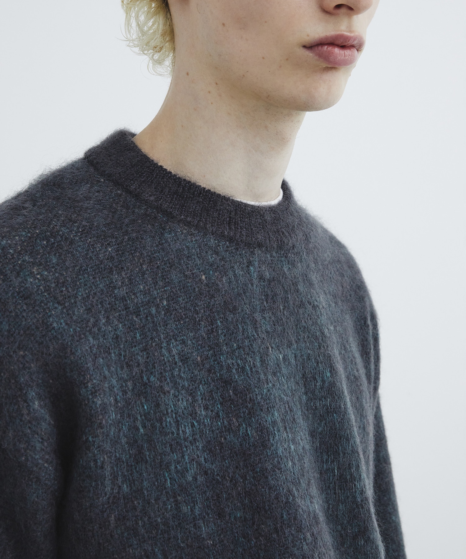 シルクモヘアニットプルオーバー