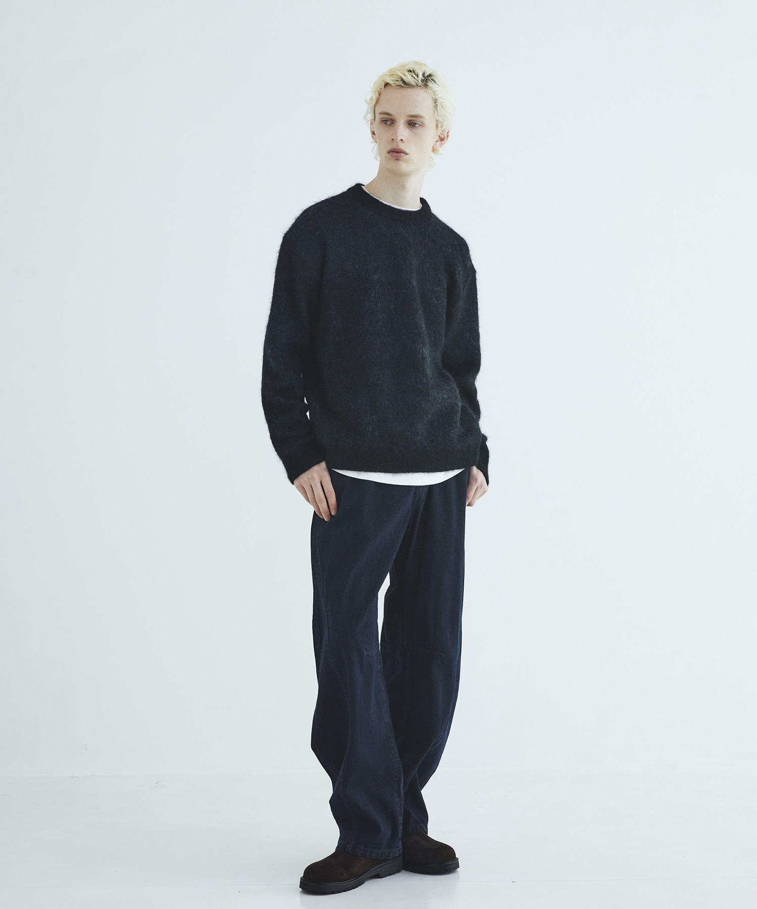 シルクモヘアニットプルオーバー