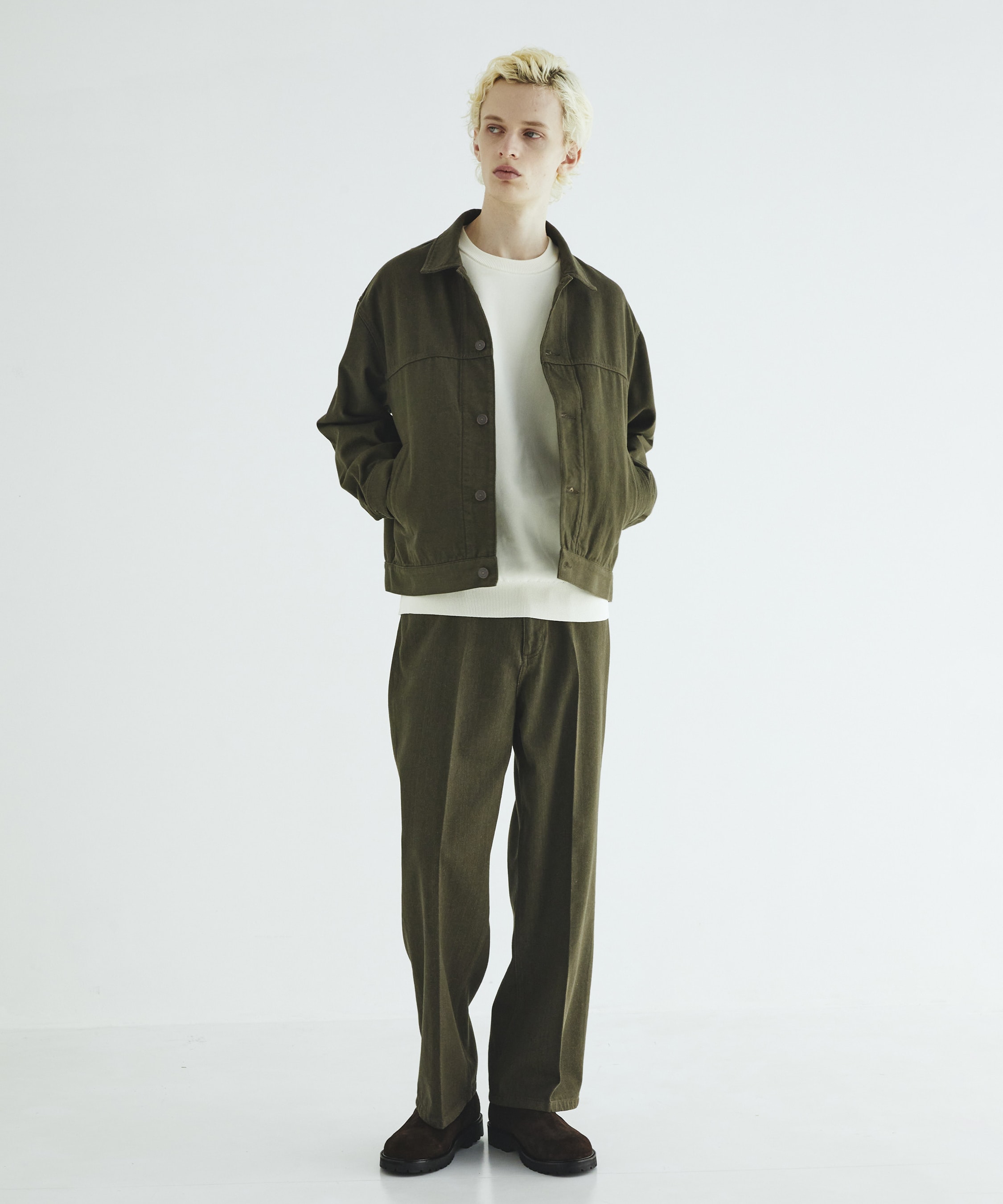 Cashmere denim ジャケット