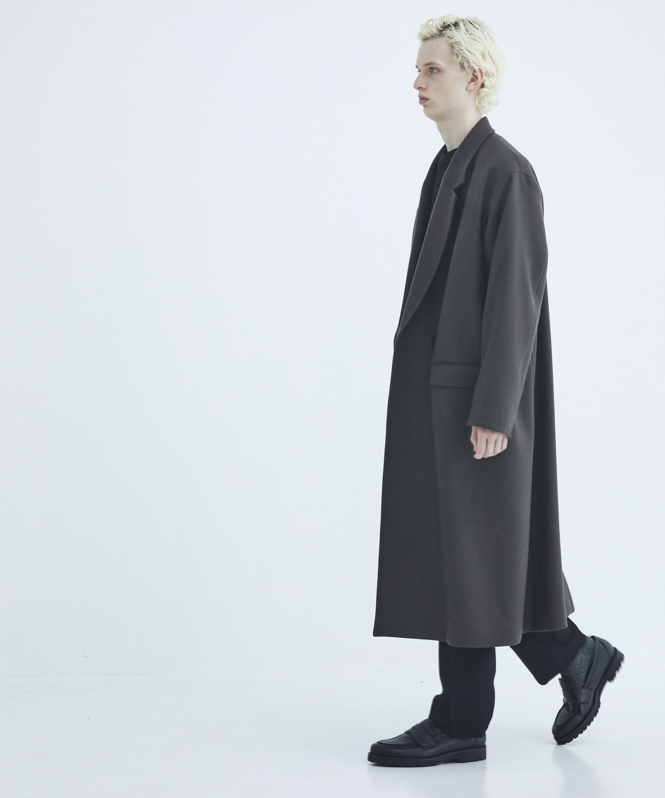 Premium meltonオーバーチェスターコート