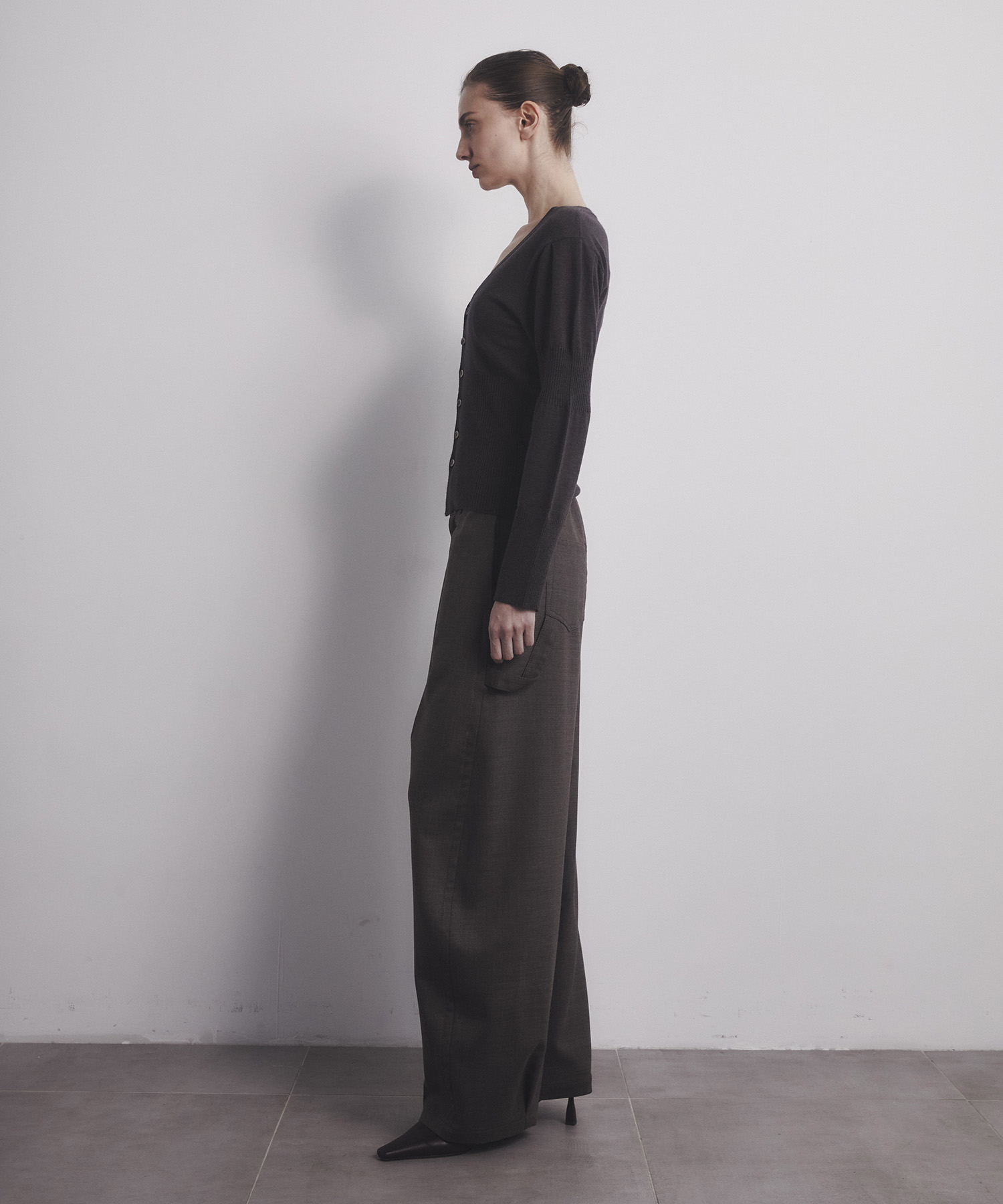 Wave Sleeve Cardigan