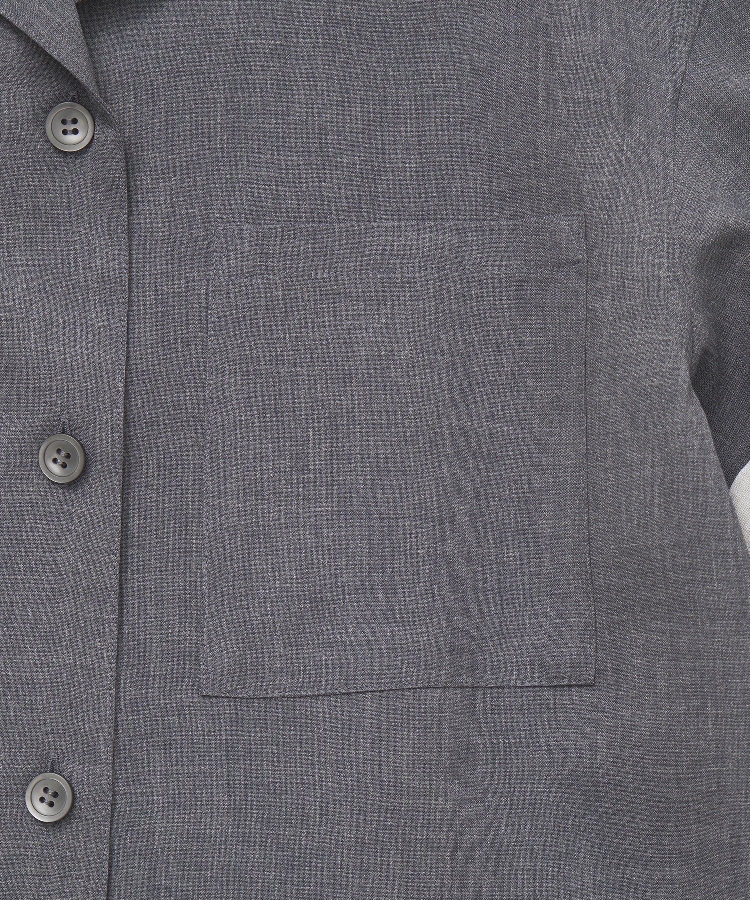Bicolor Sleeve Short Shirt