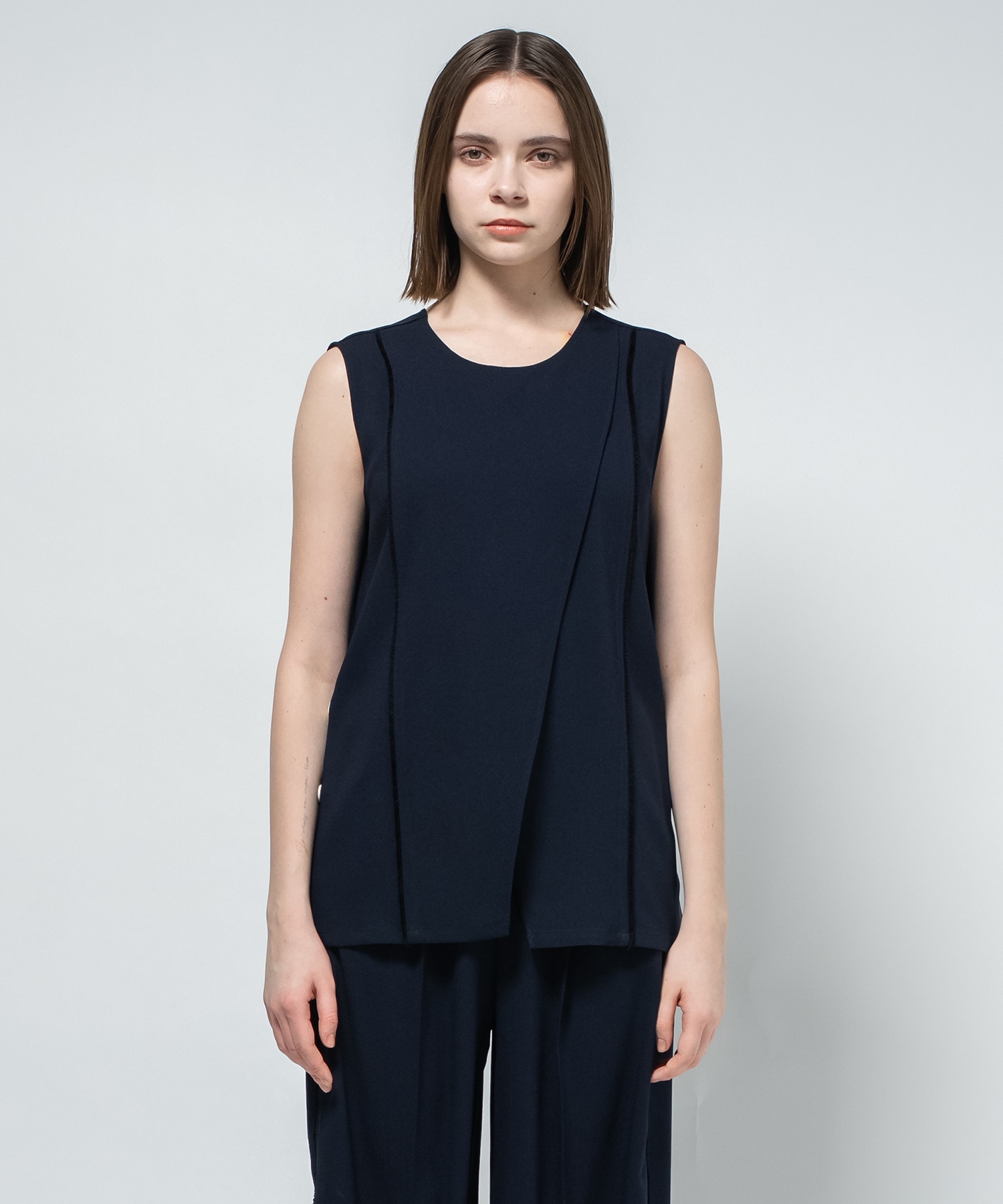 Back Satin Georgette Tops
