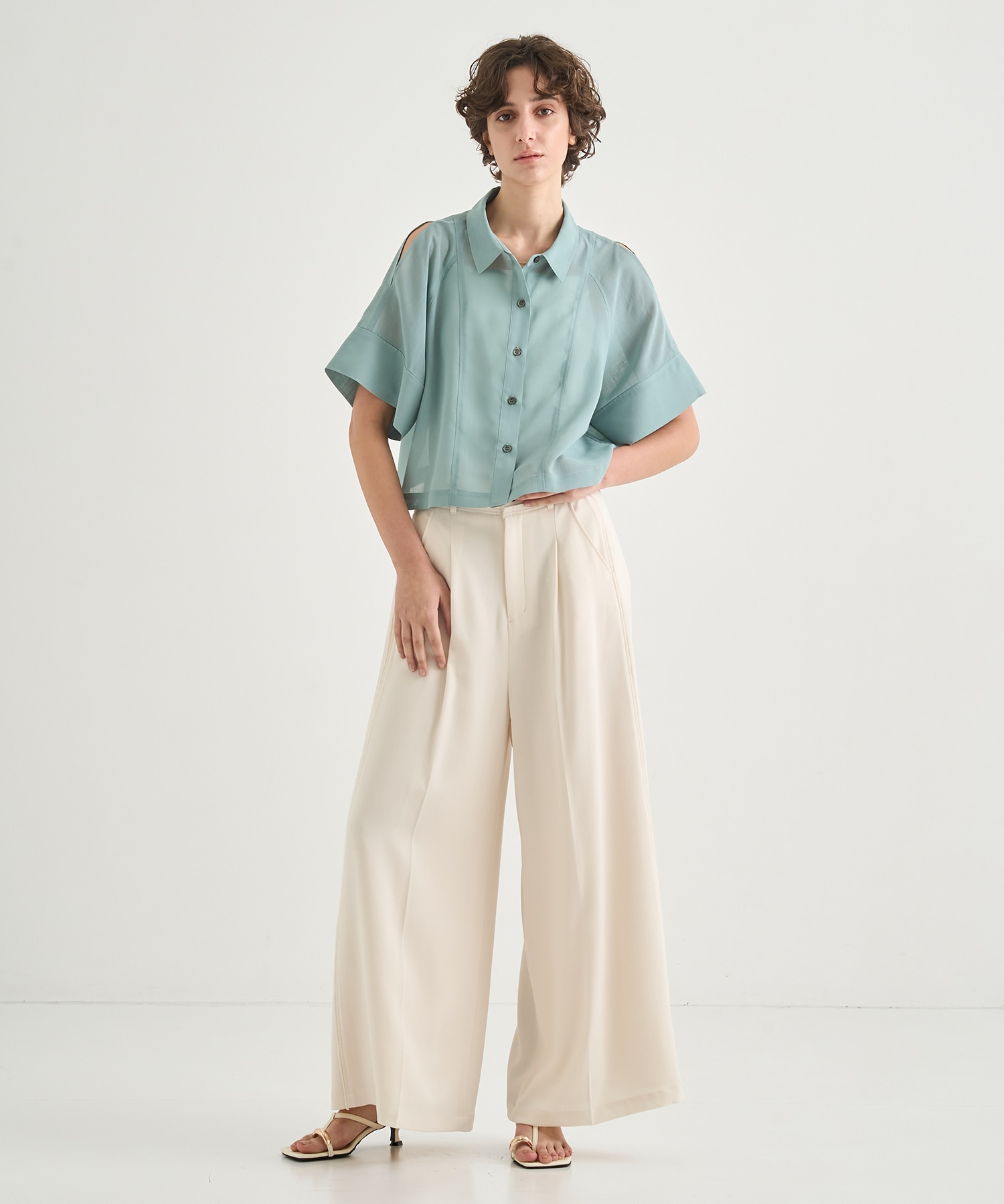 Back Satin Georgette Pants