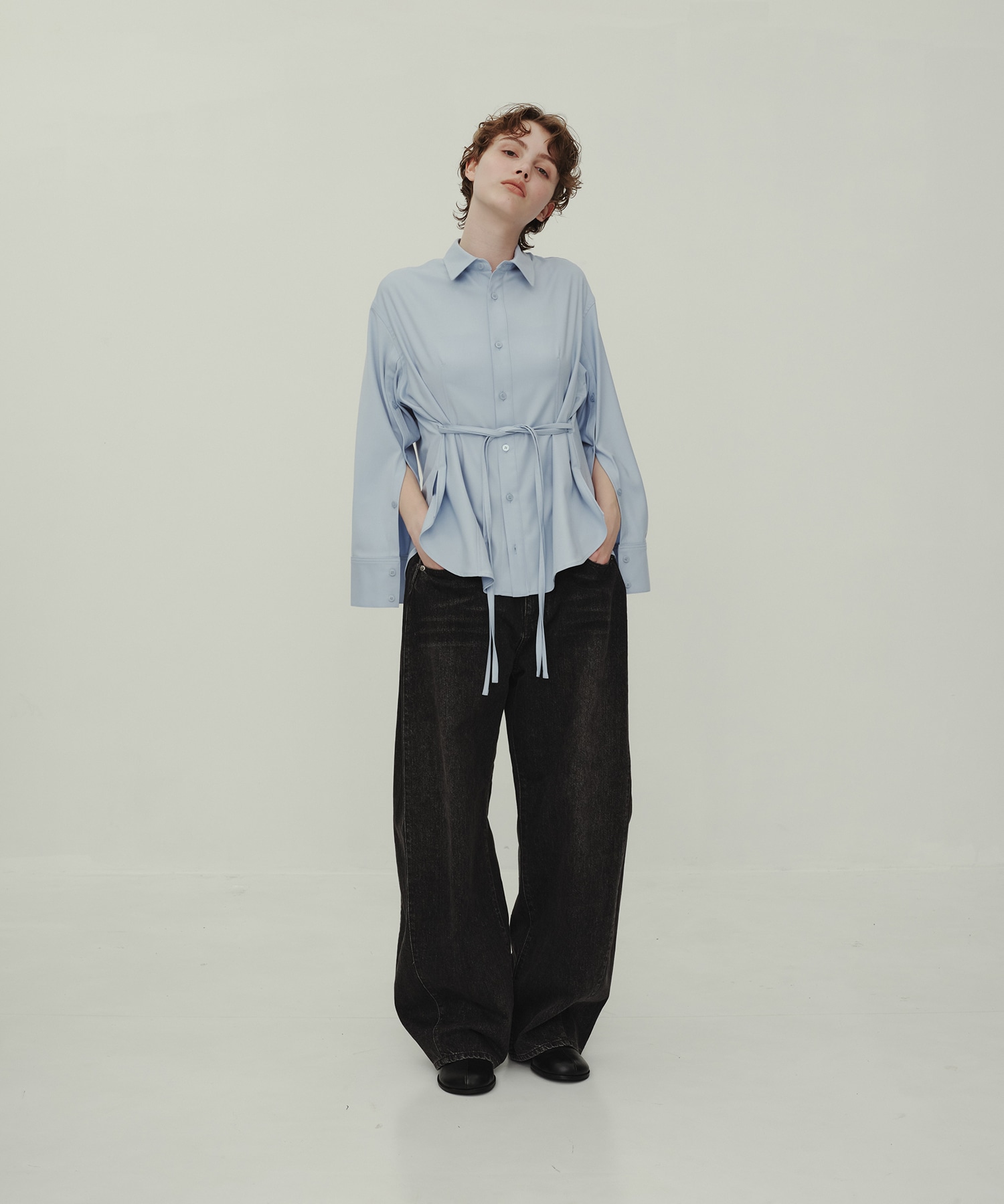 Slit Belt Shirt