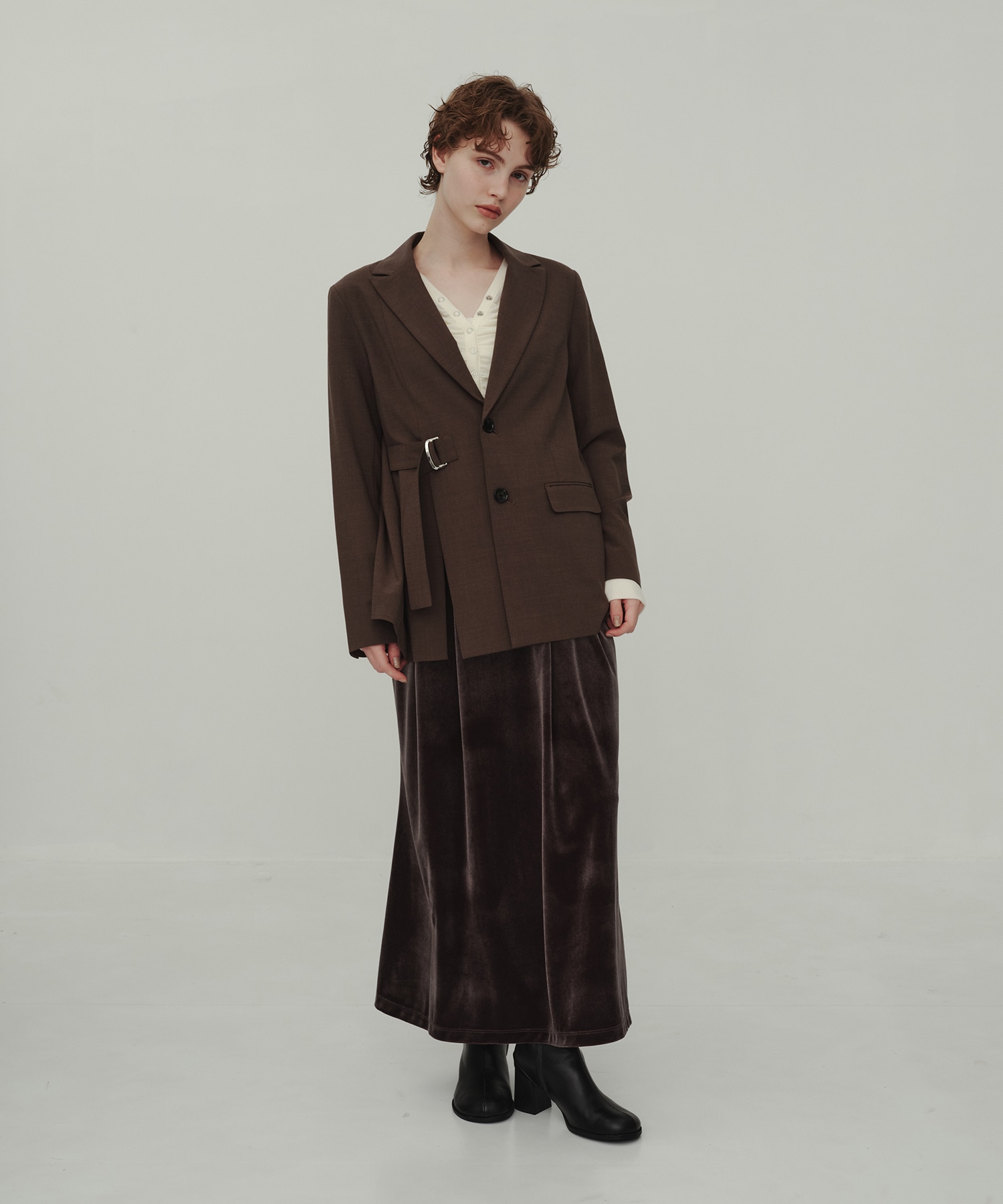 Velor Tuck Skirt