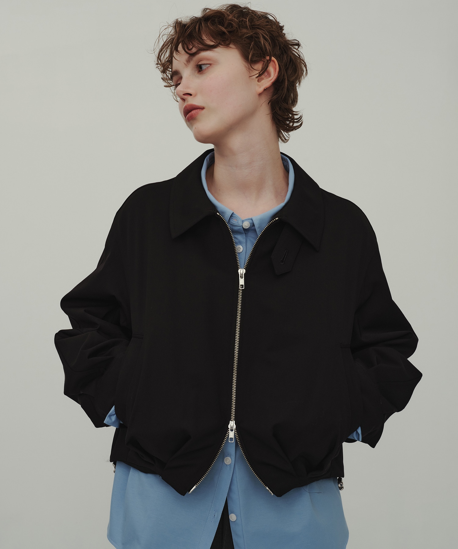 Wool Balloon Blouson