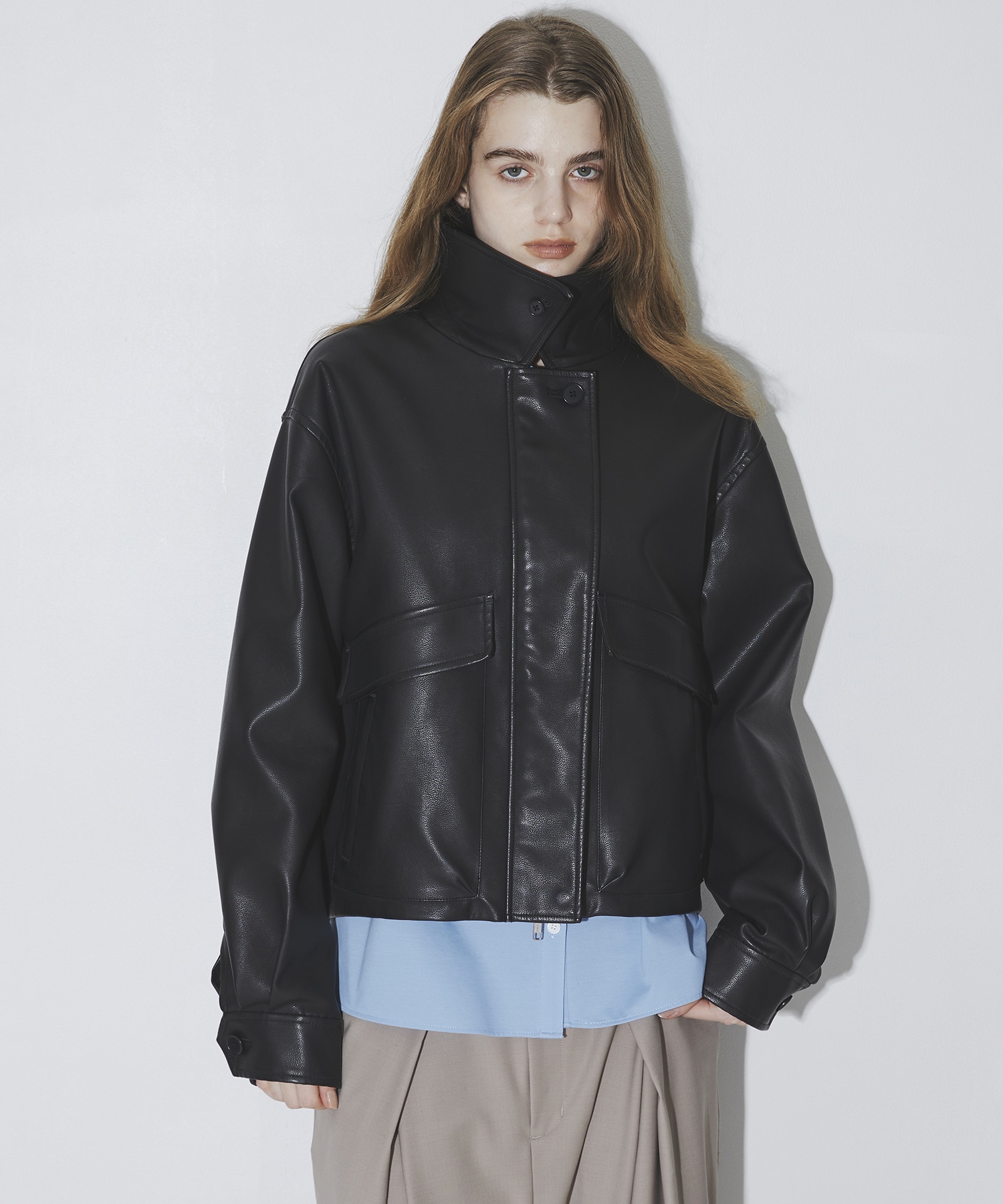 Leather Blouson