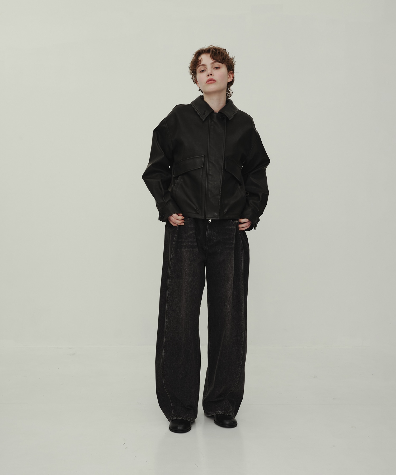 Leather Blouson
