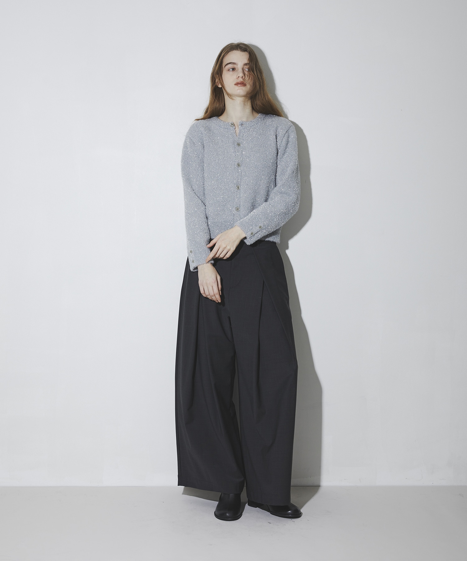 Glitter Shaggy Cardigan