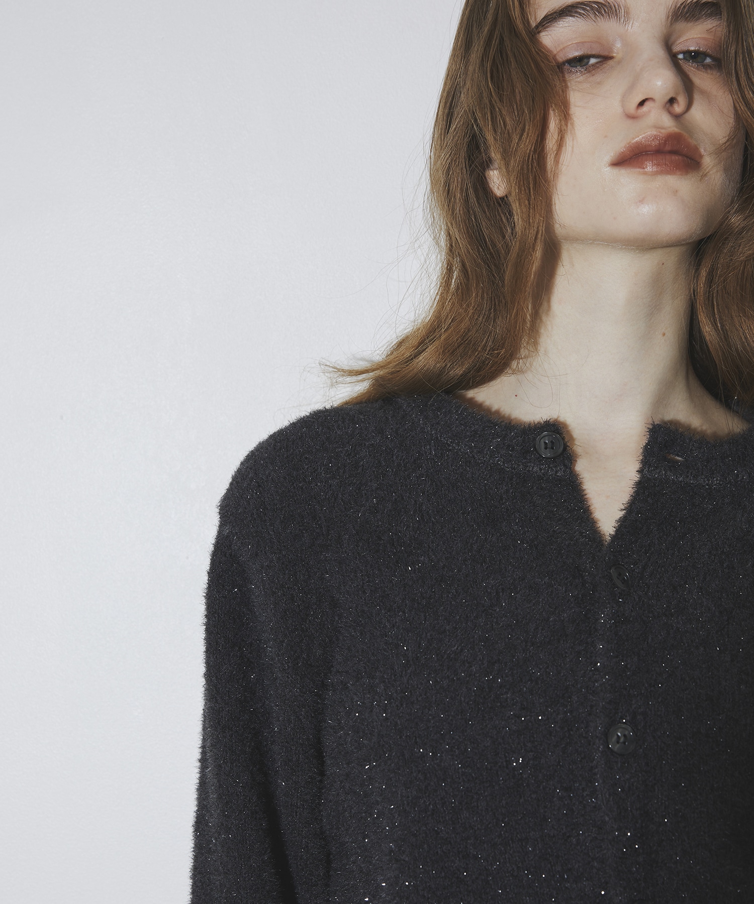 Glitter Shaggy Cardigan
