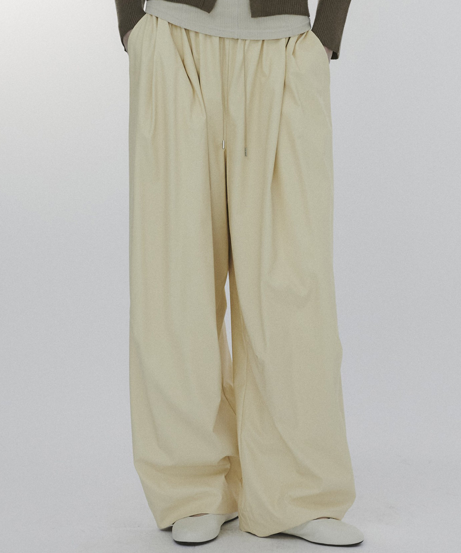 Faux Leather Barrel Trousers