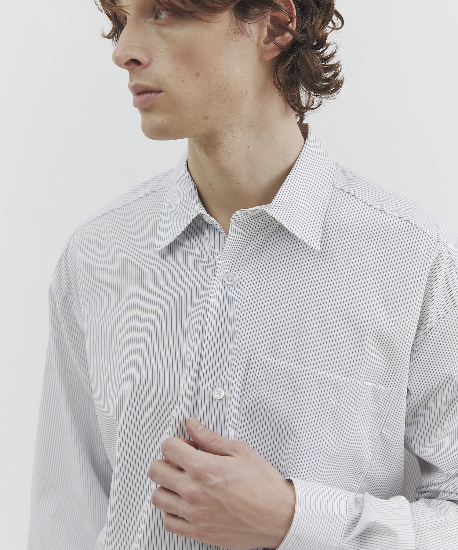 High density ストライプシャツ