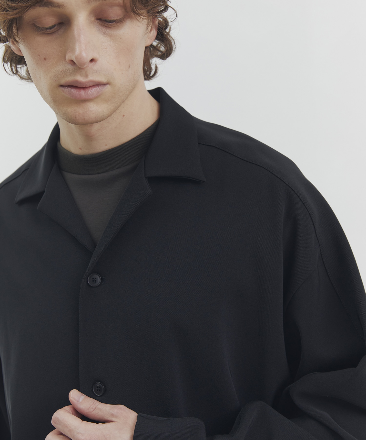 High Count Twillシャツカーディガン