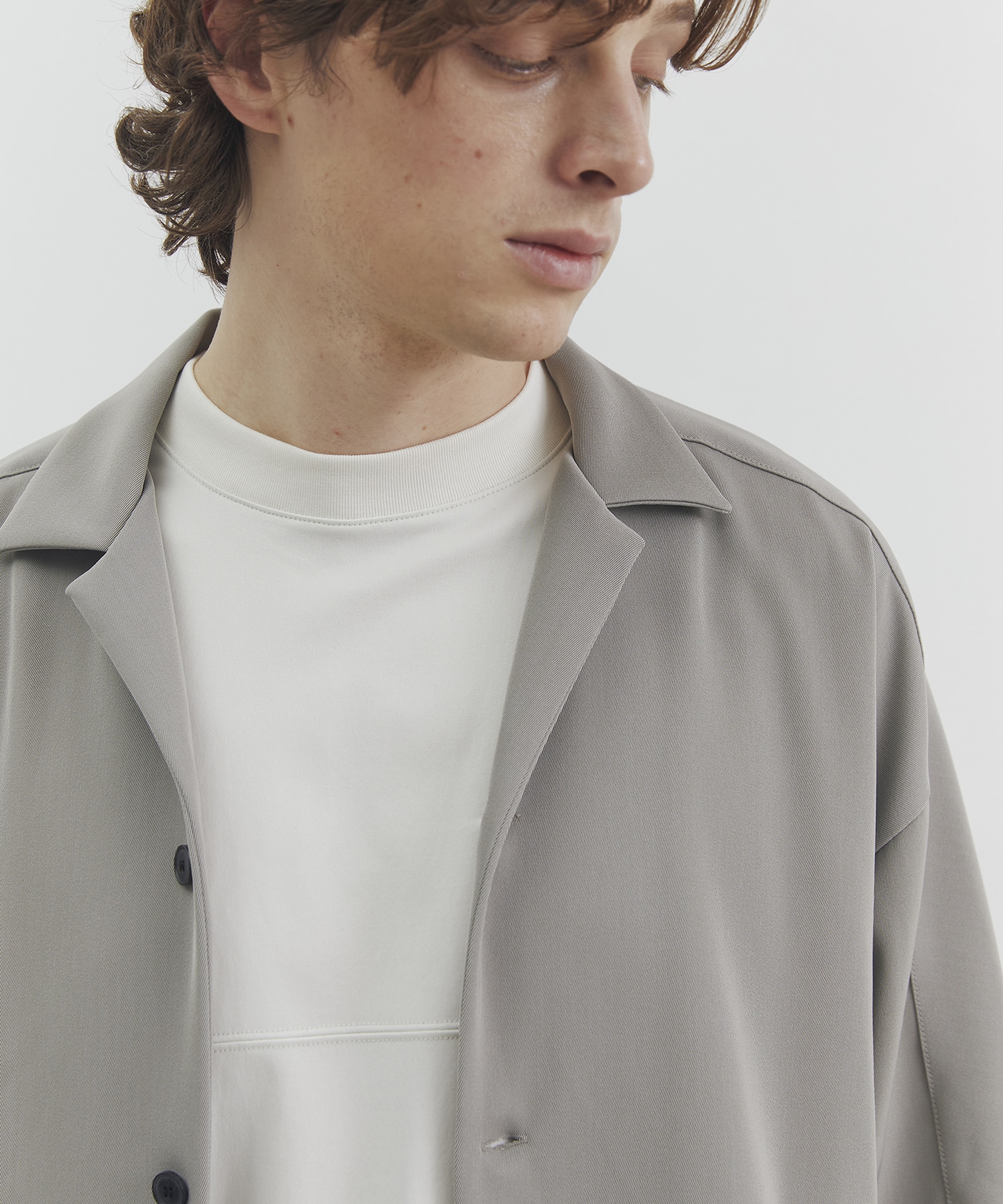 High Count Twillシャツカーディガン