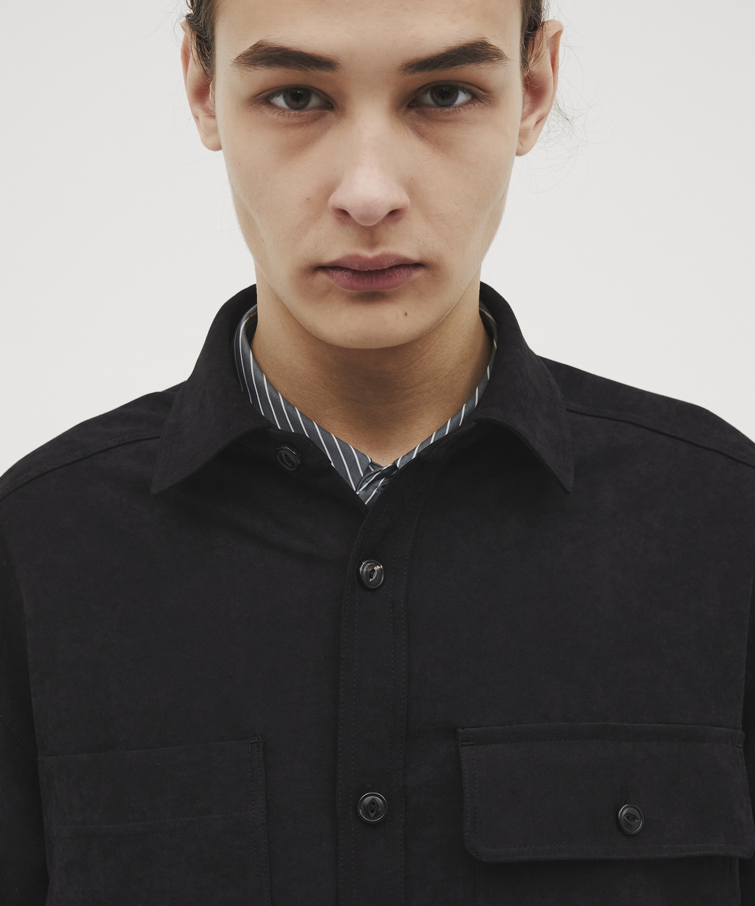 Split suede シャツジャケット