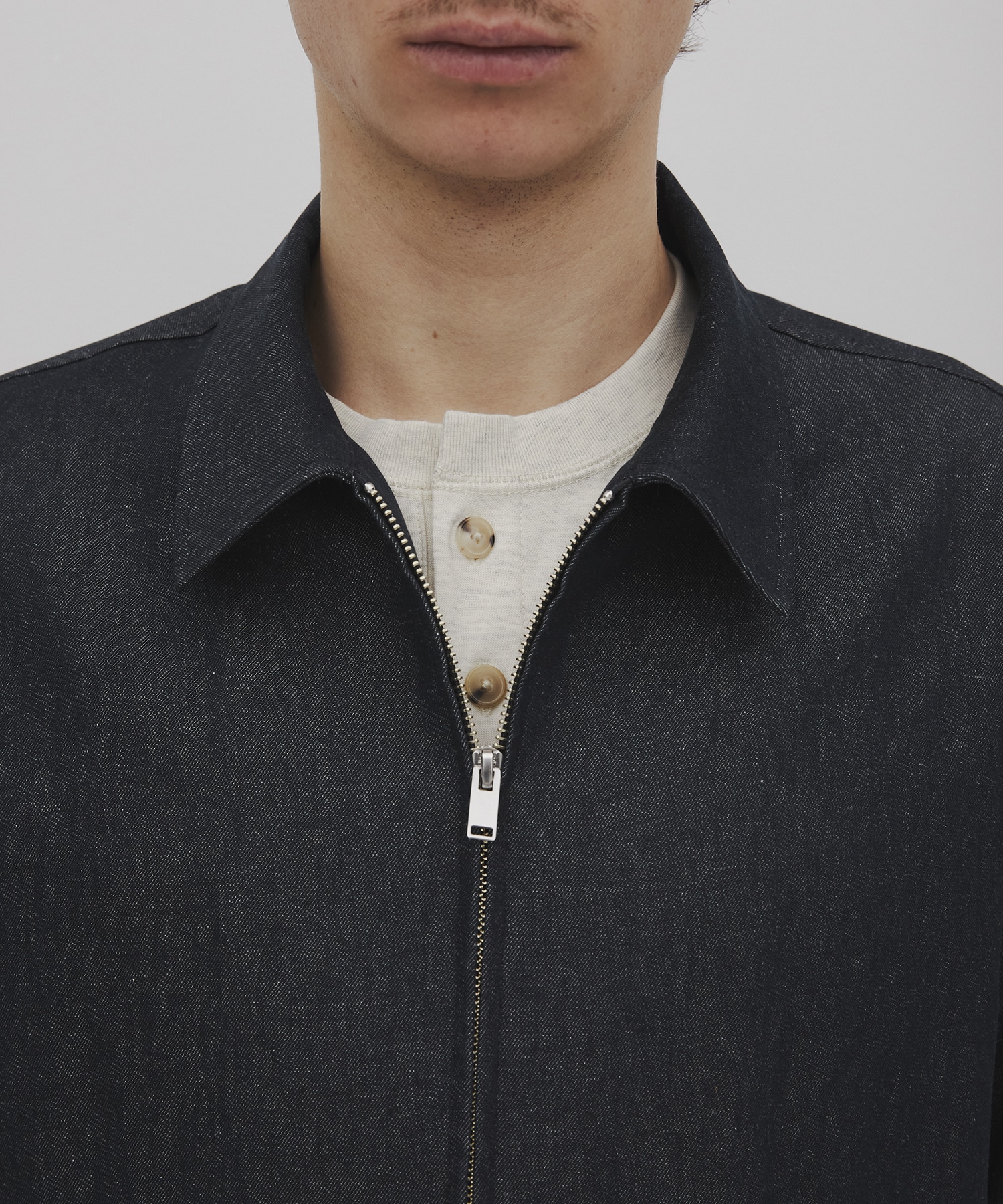 リネンデニムドリズラージャケット