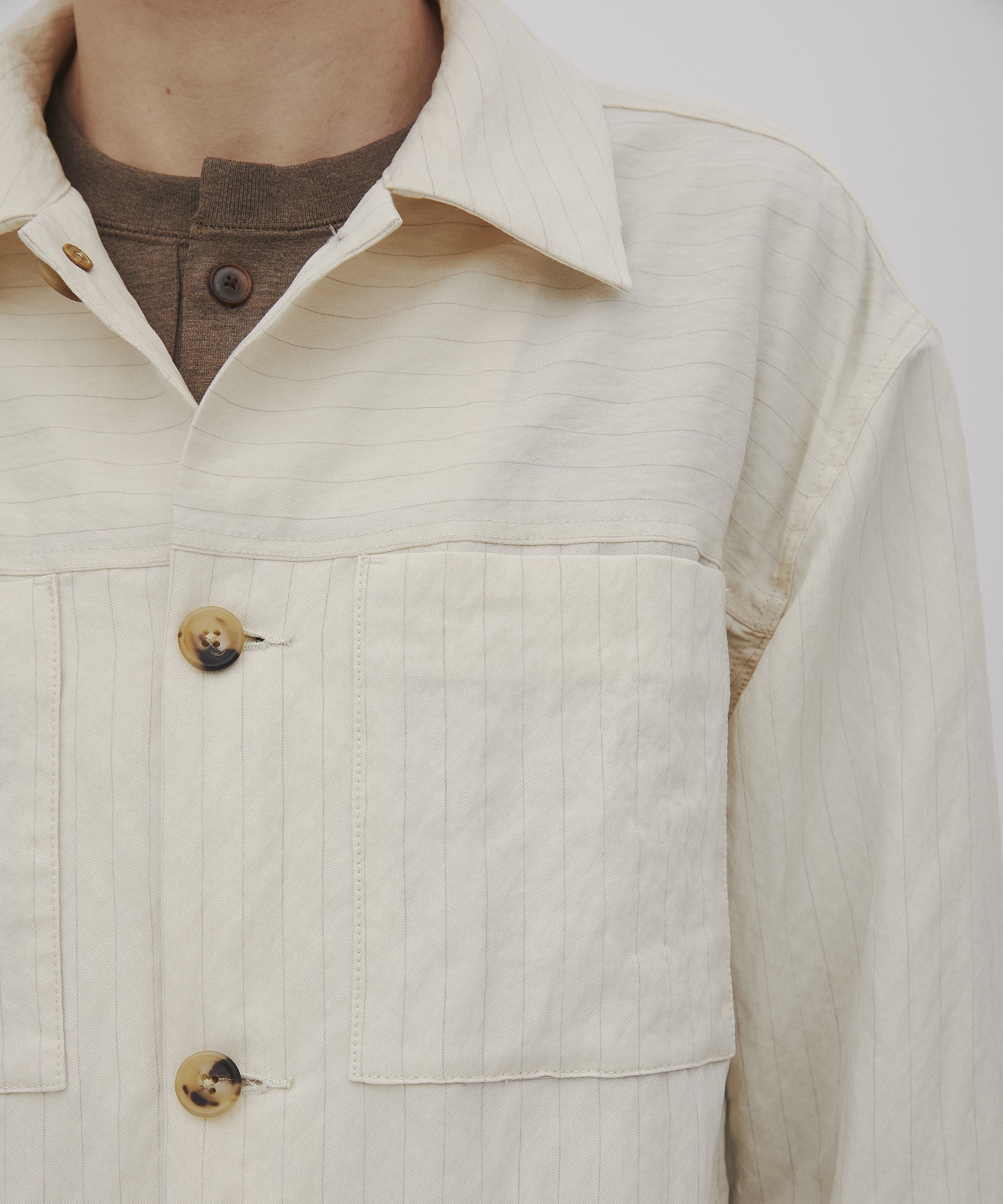 Vintage woolストライプ ブルゾン