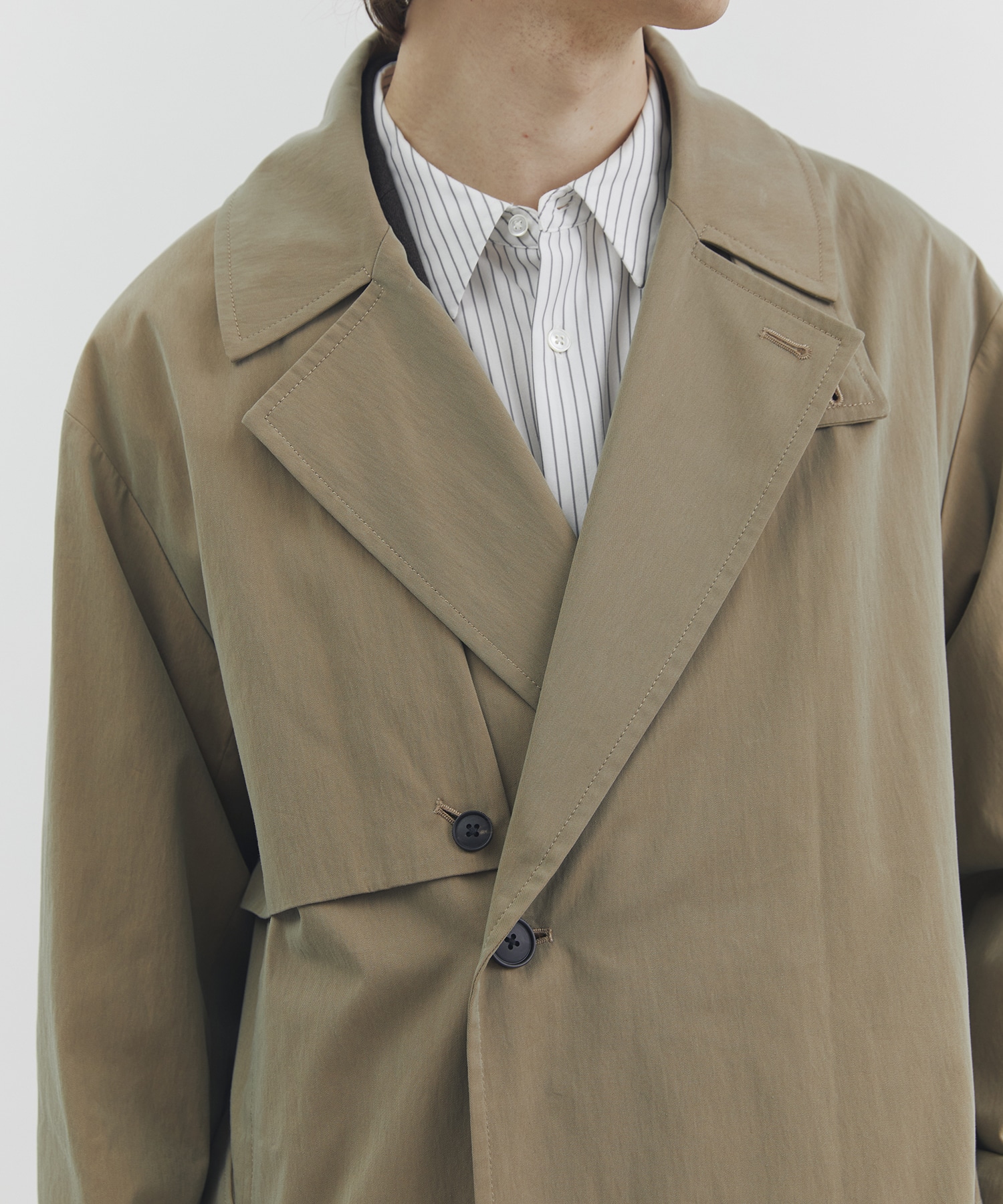 ヴィンテージギャバ ベルテッドコート