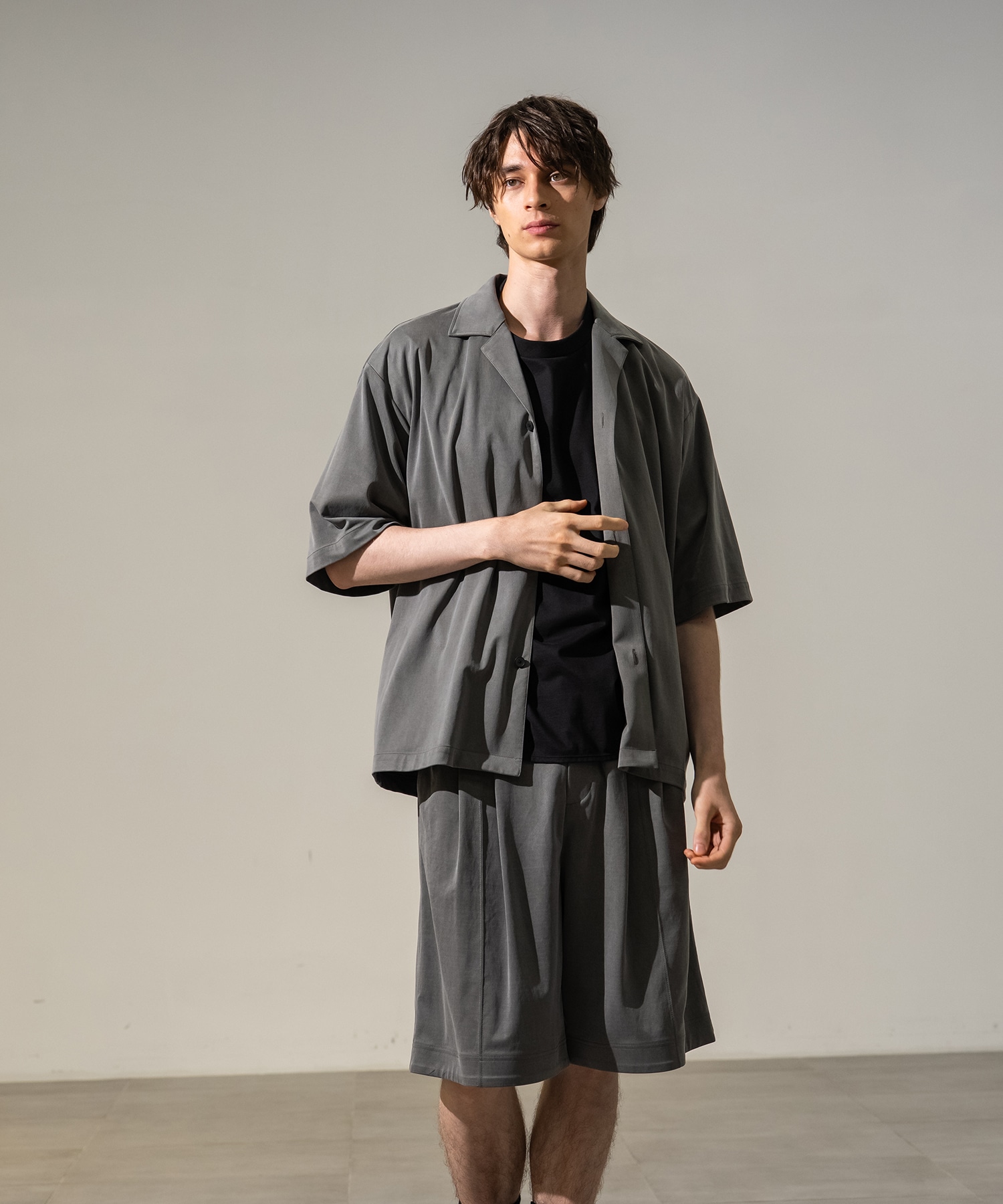 Urban cupro シャツジャケット