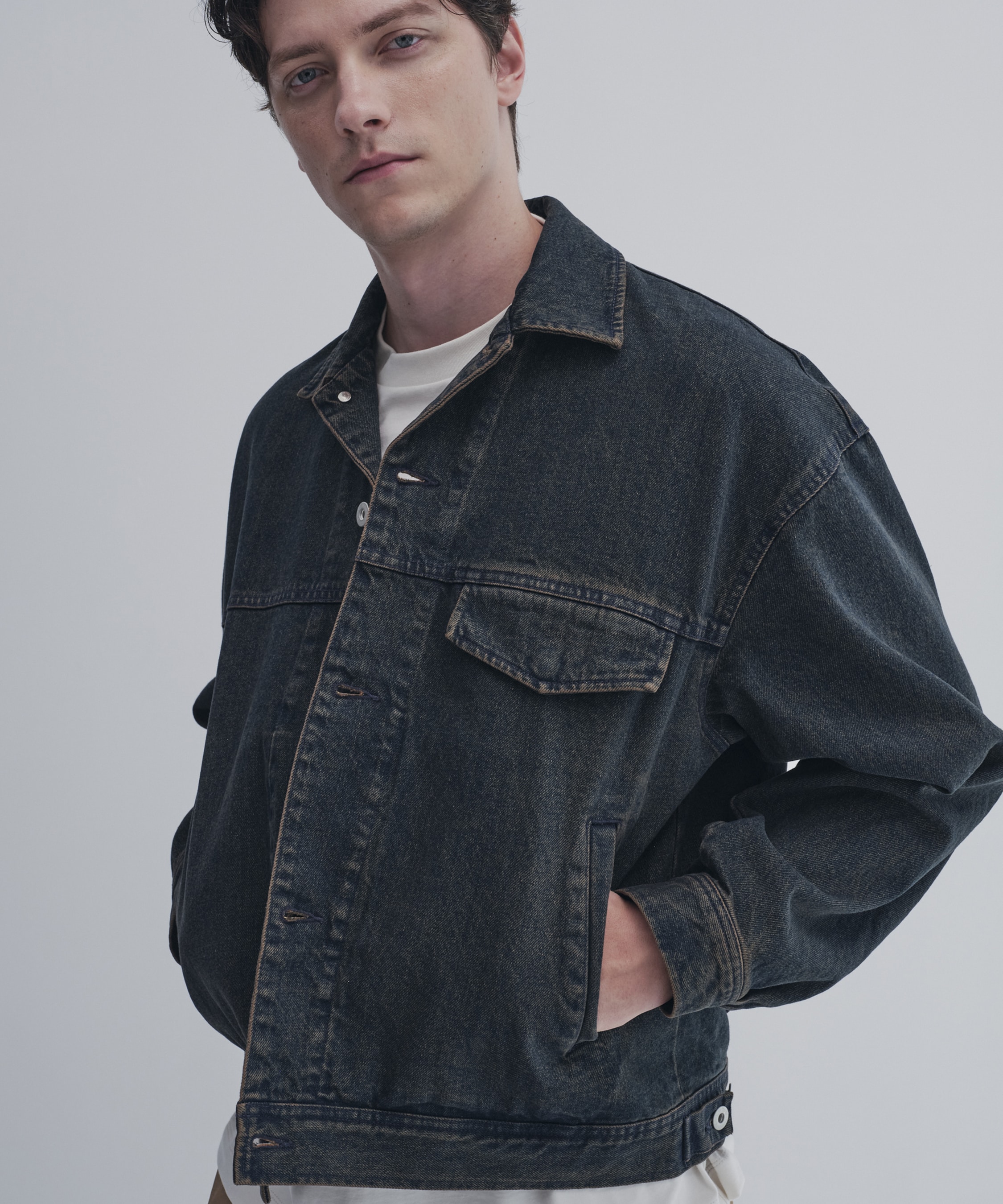 フェードデニムジャケット