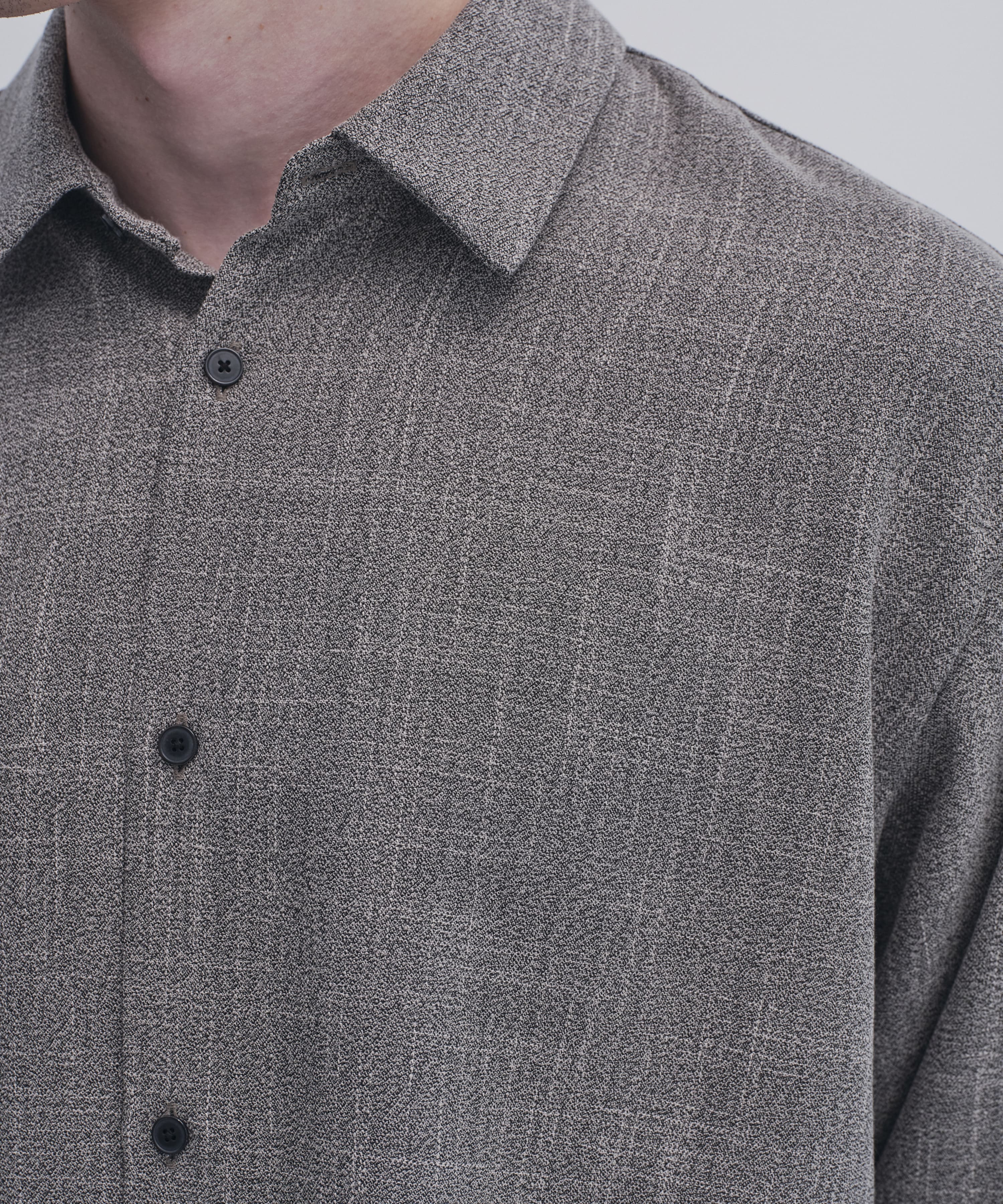 Easy tweed シャツ