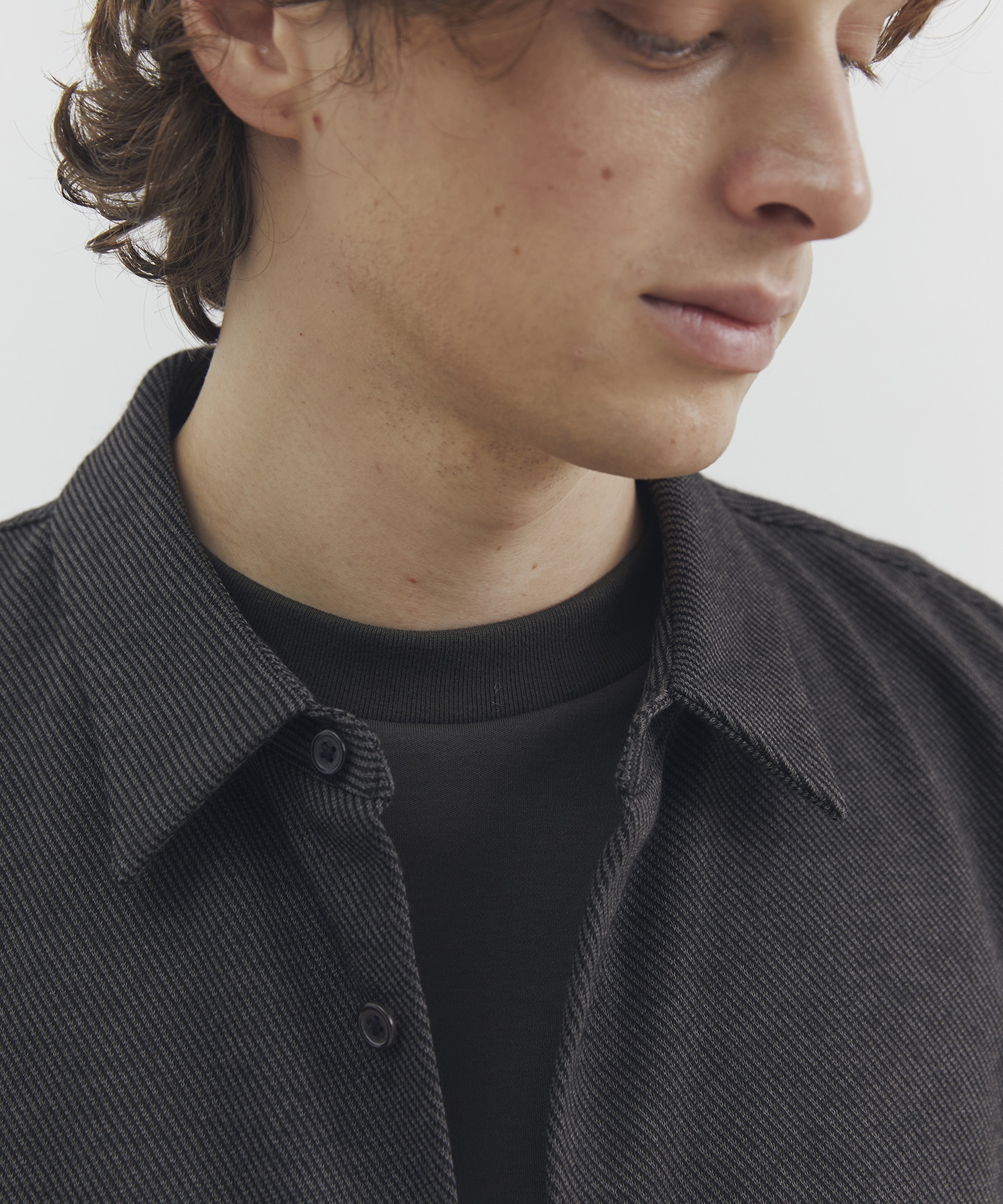 KANEMASA KNITウールネルシャツ