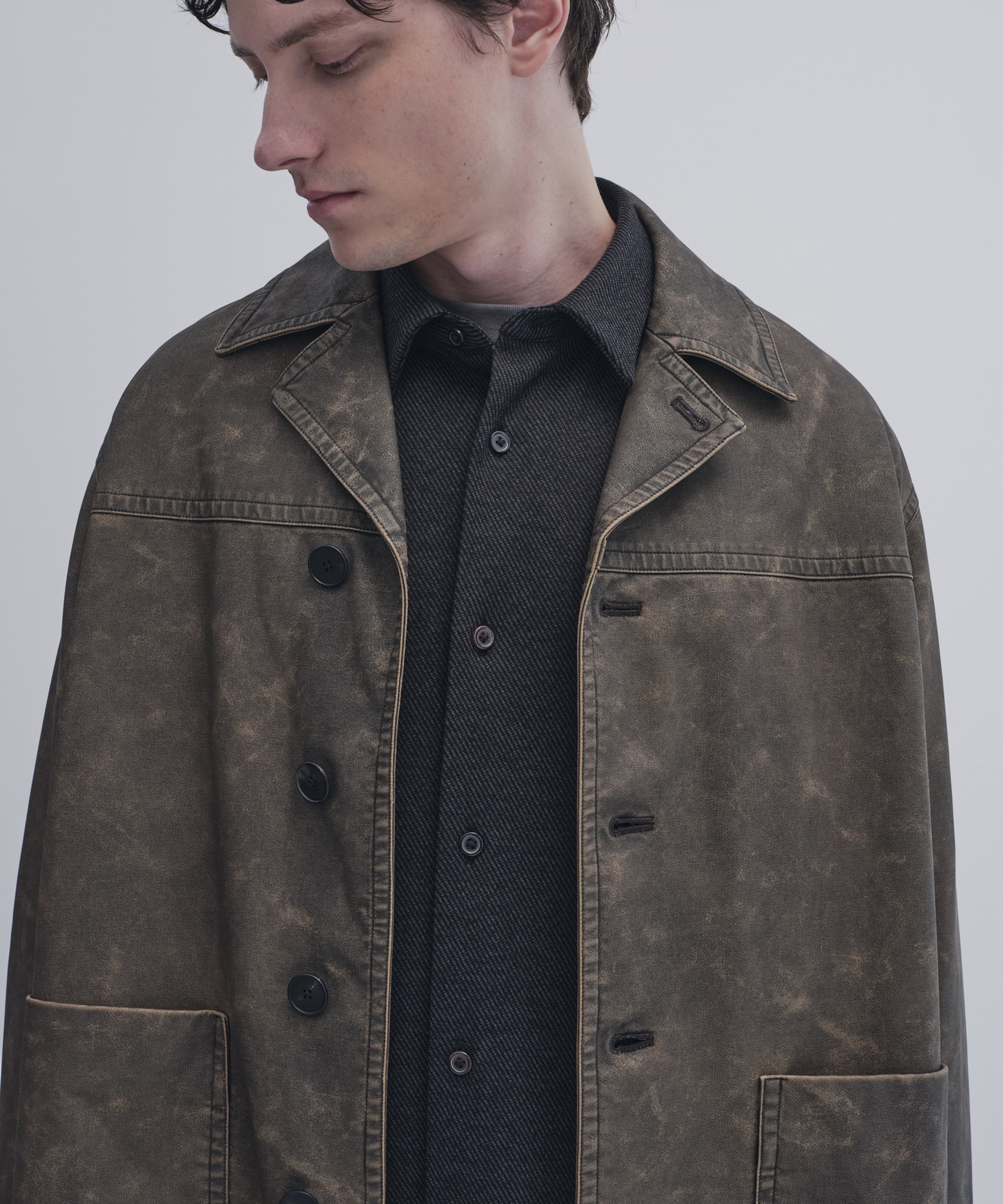 ヴィンテージレザー ランチコート