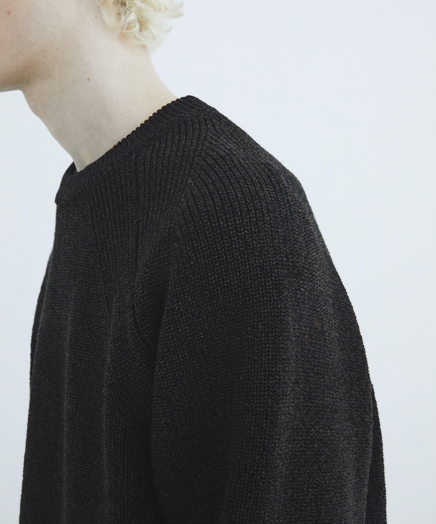 Mixing knit ロングスリーブ