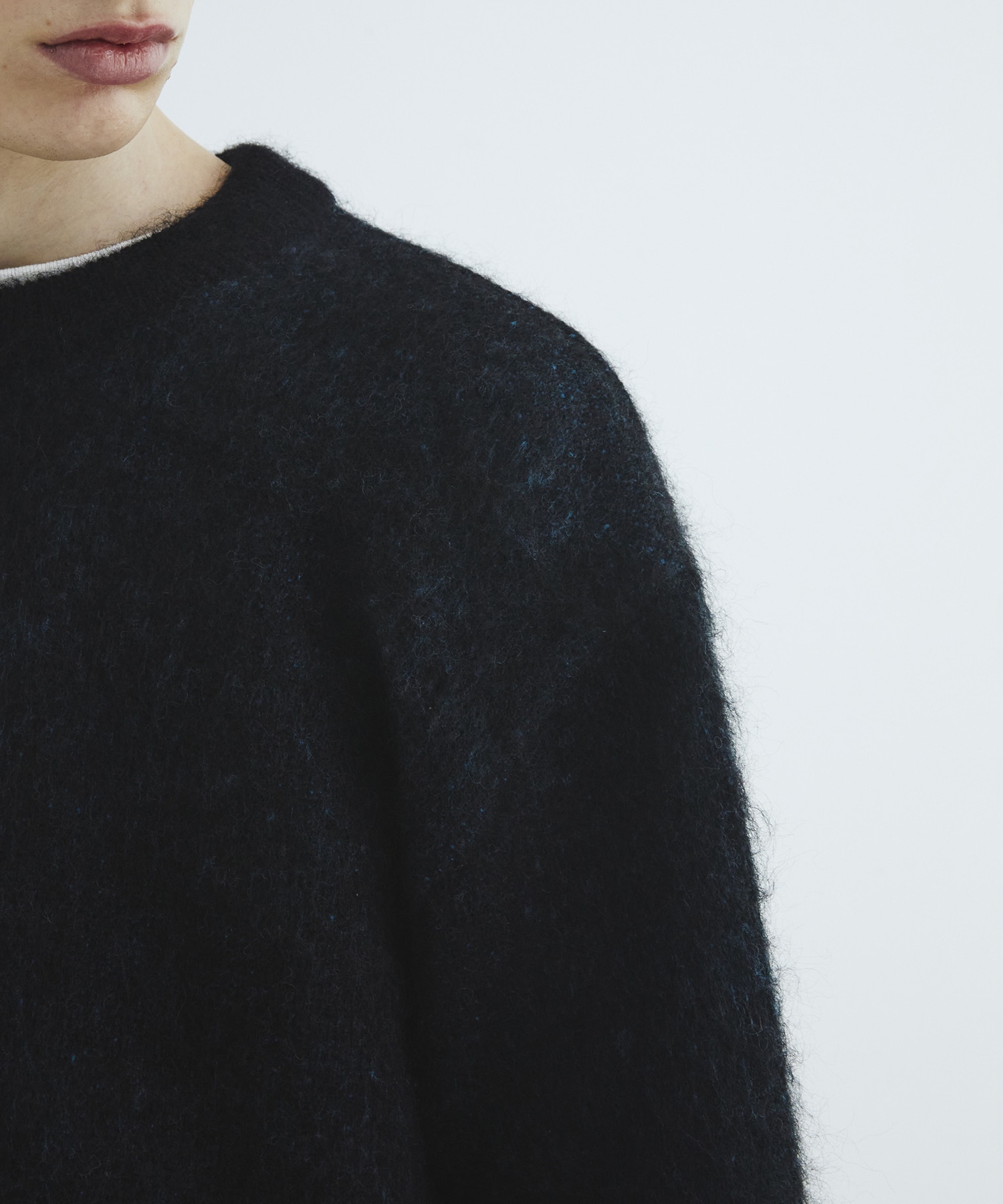 シルクモヘアニットプルオーバー