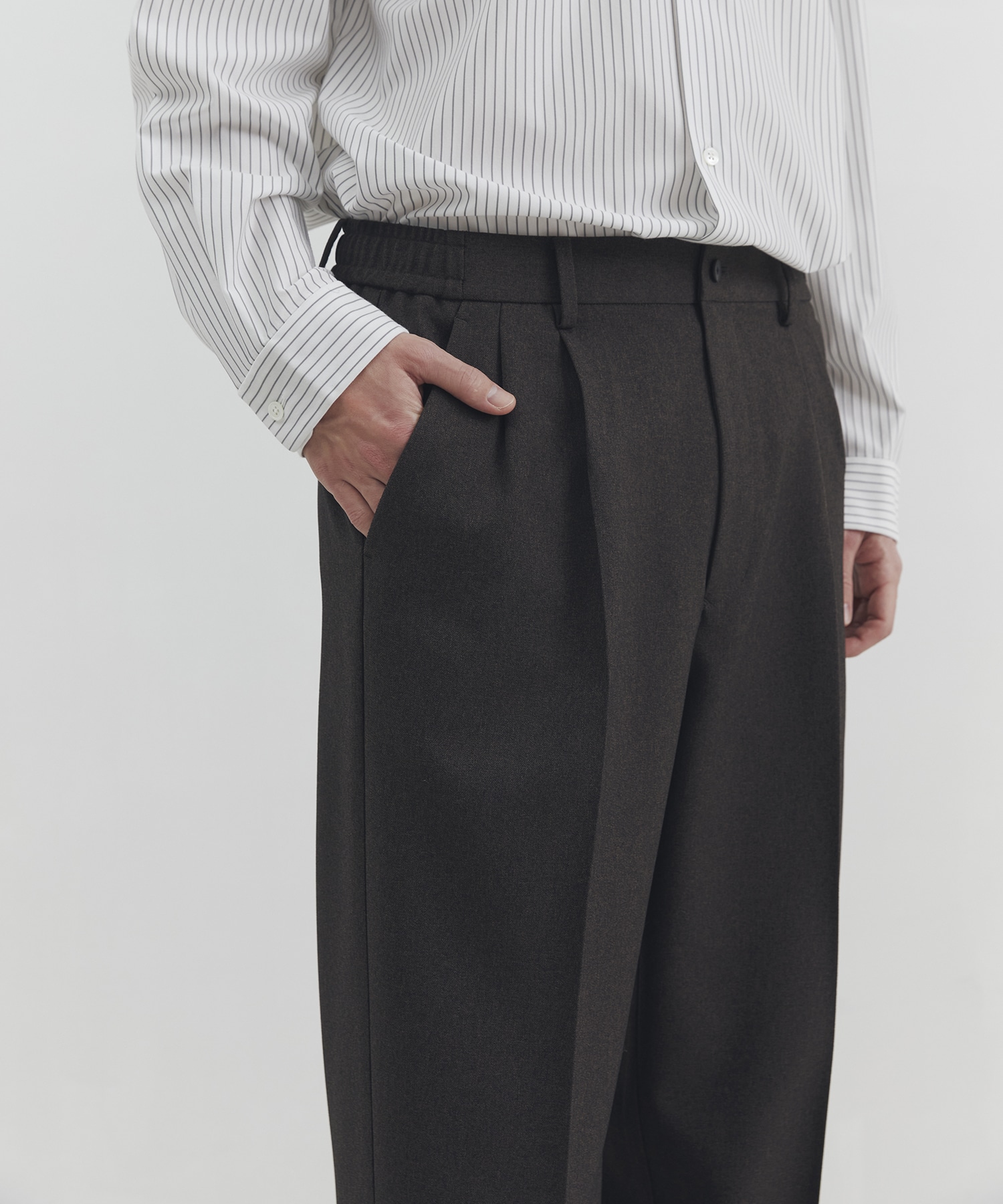 ツイードストレートスラックス