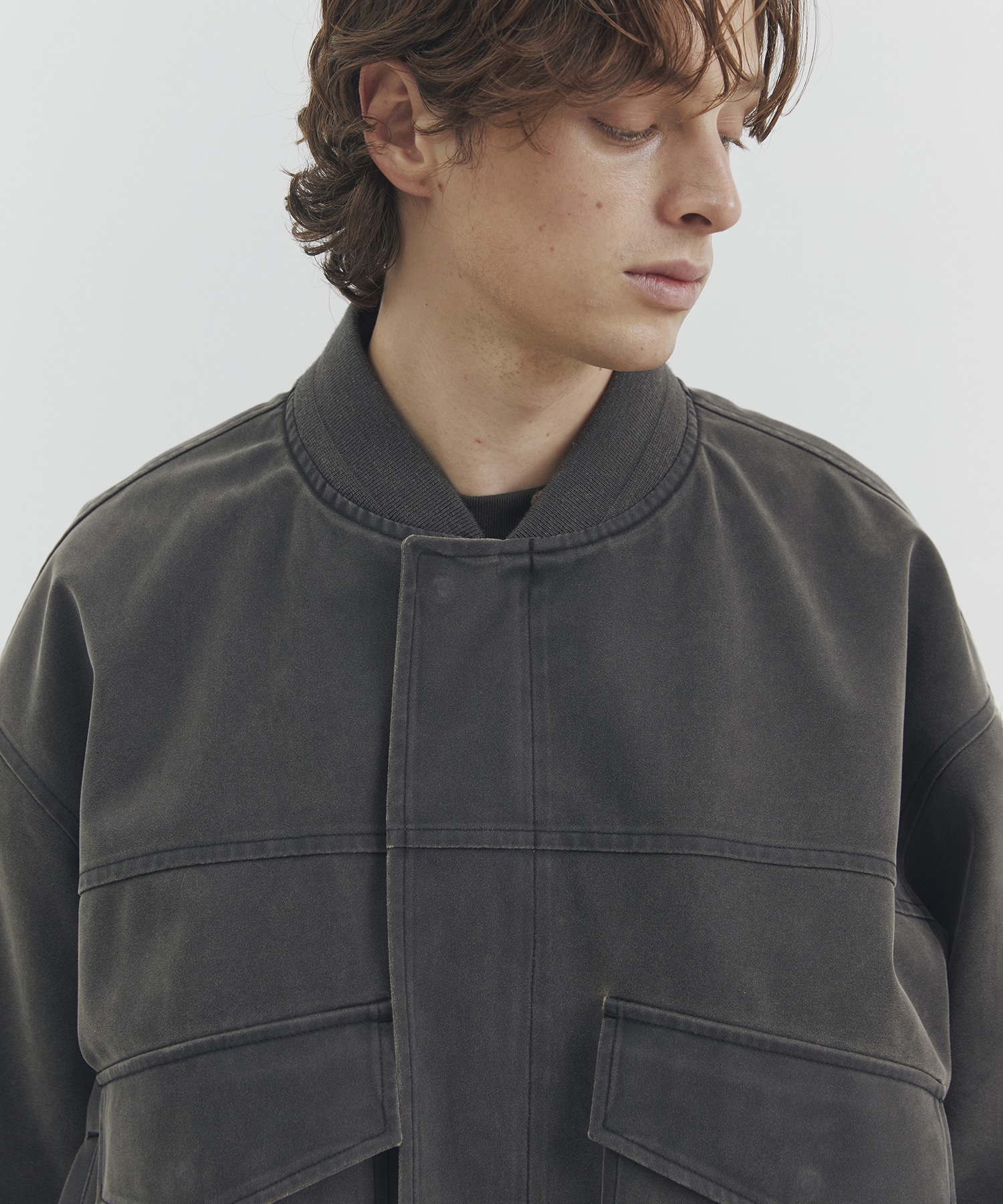 エイジングスウェードボンバージャケット