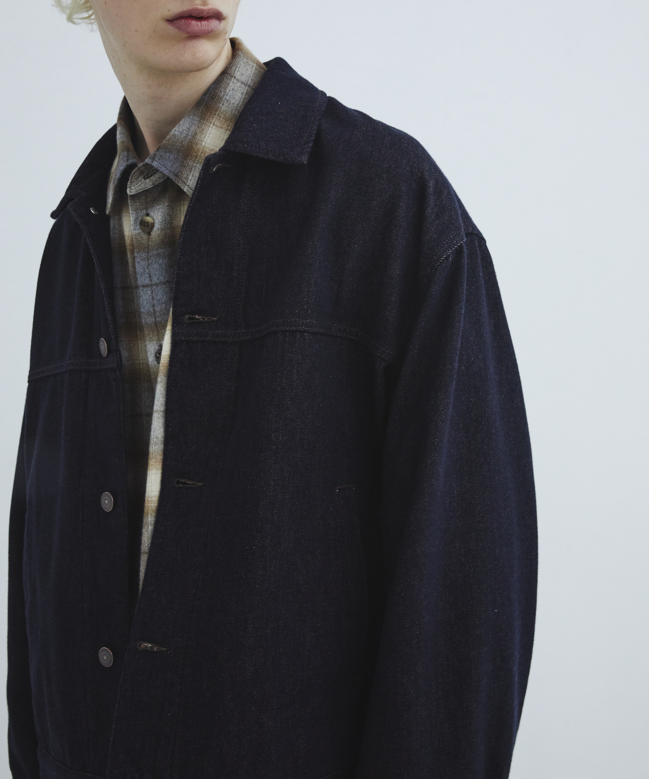 Cashmere denim ジャケット