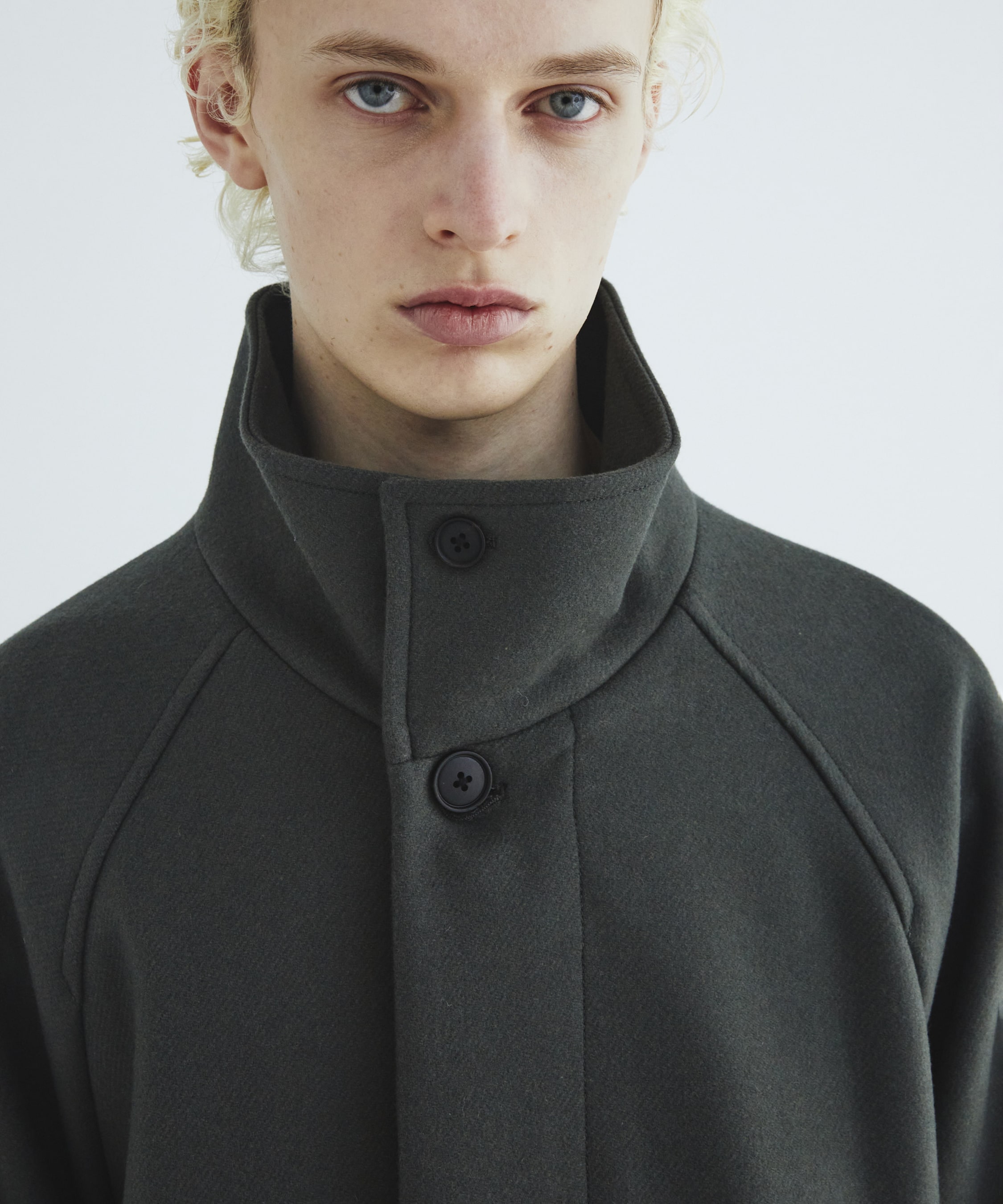 Premium meltonスタンドコート