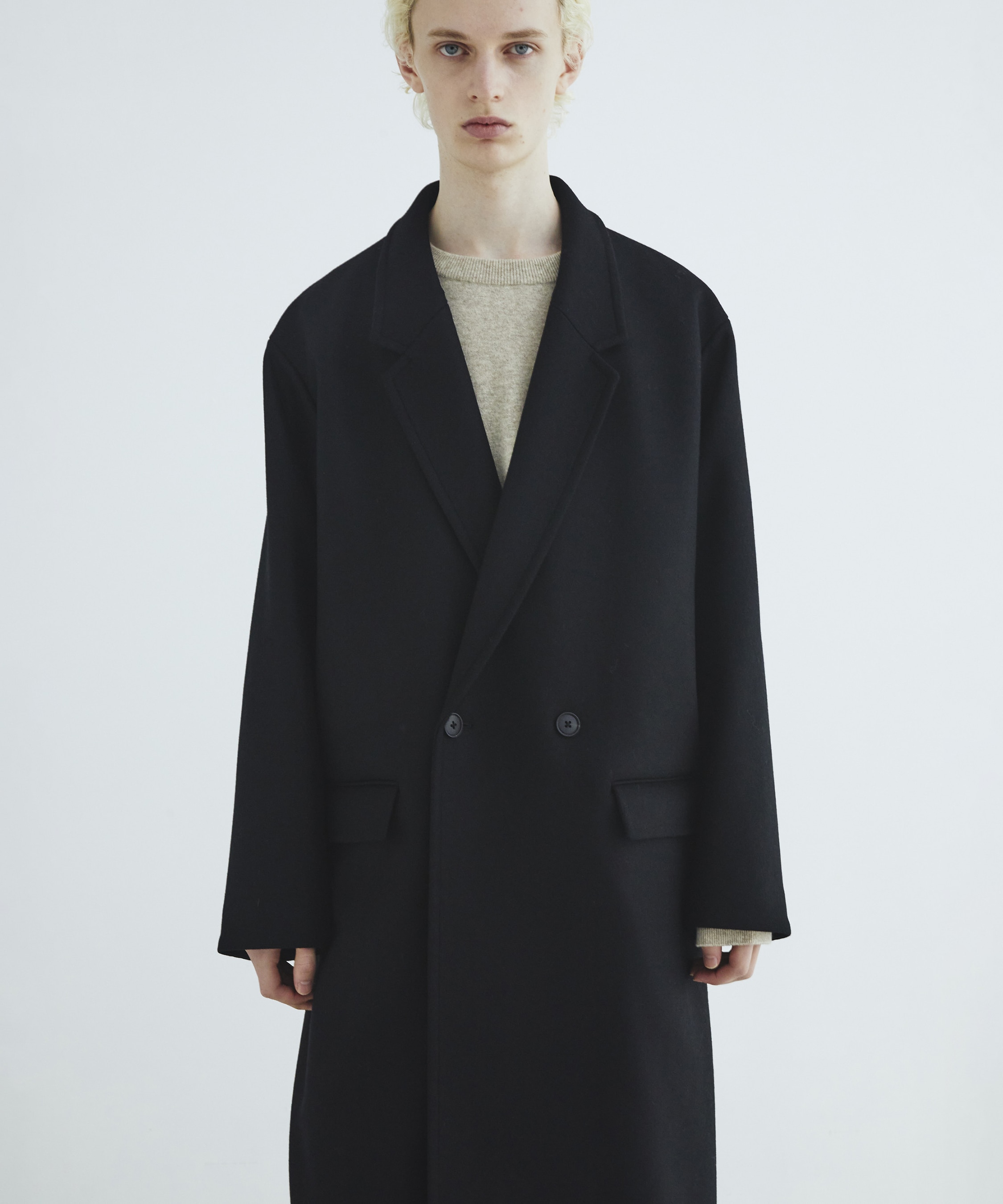 Premium meltonオーバーチェスターコート