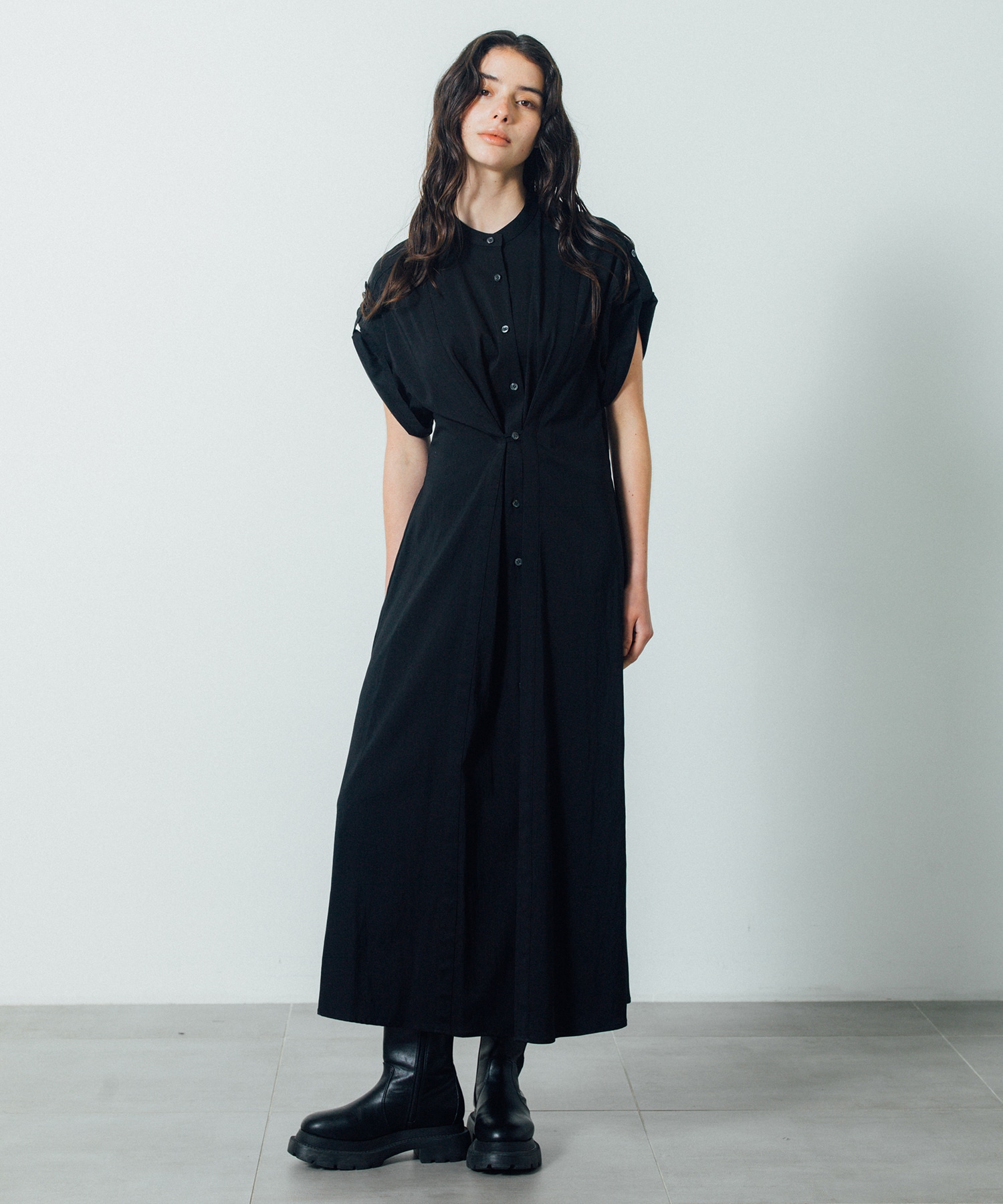 Back Tuck Arrangement Dress