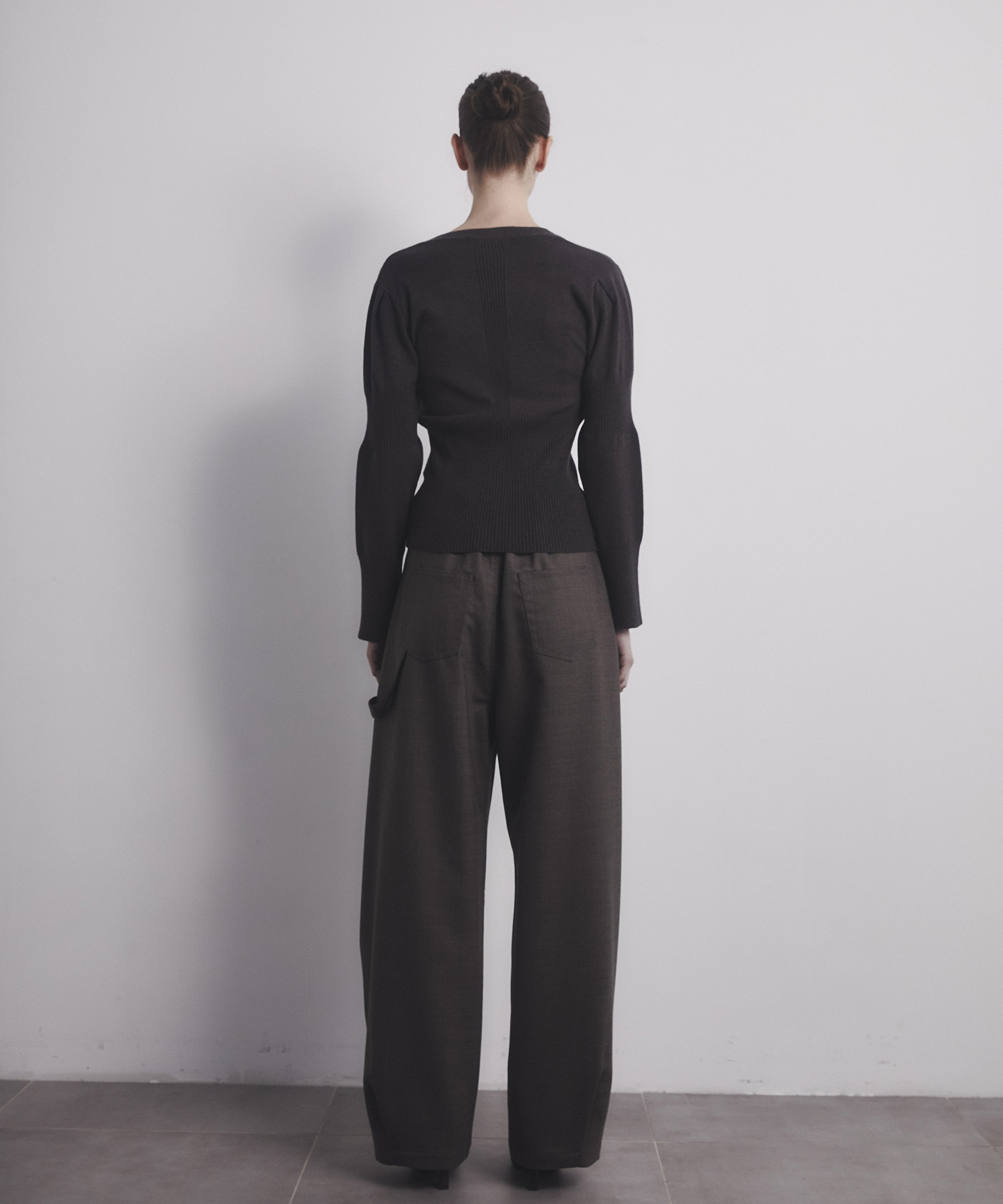 Wave Sleeve Cardigan