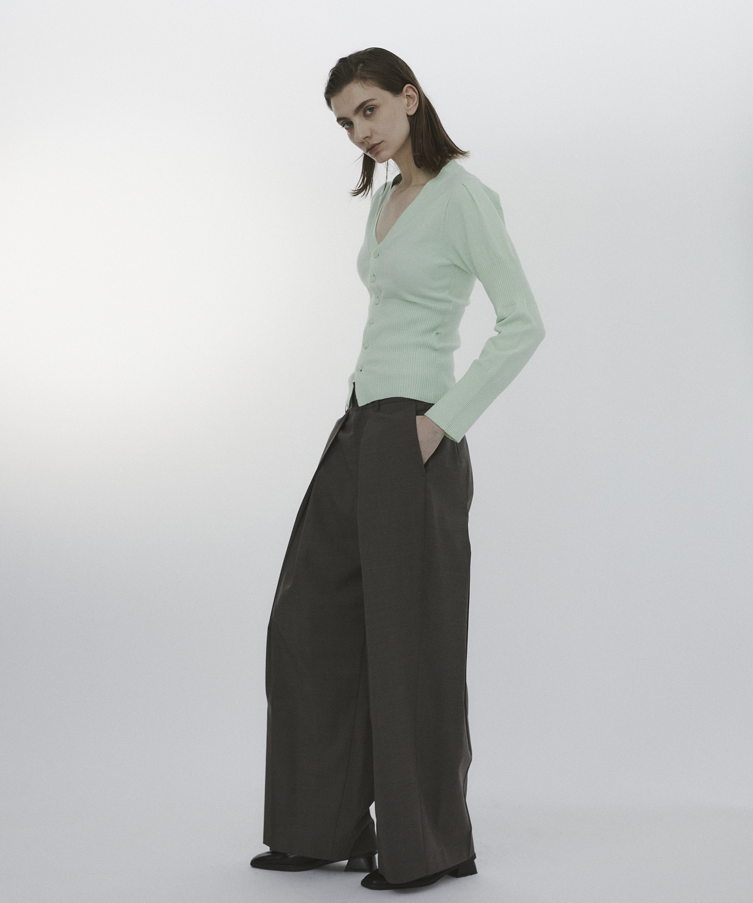 Wave Sleeve Cardigan