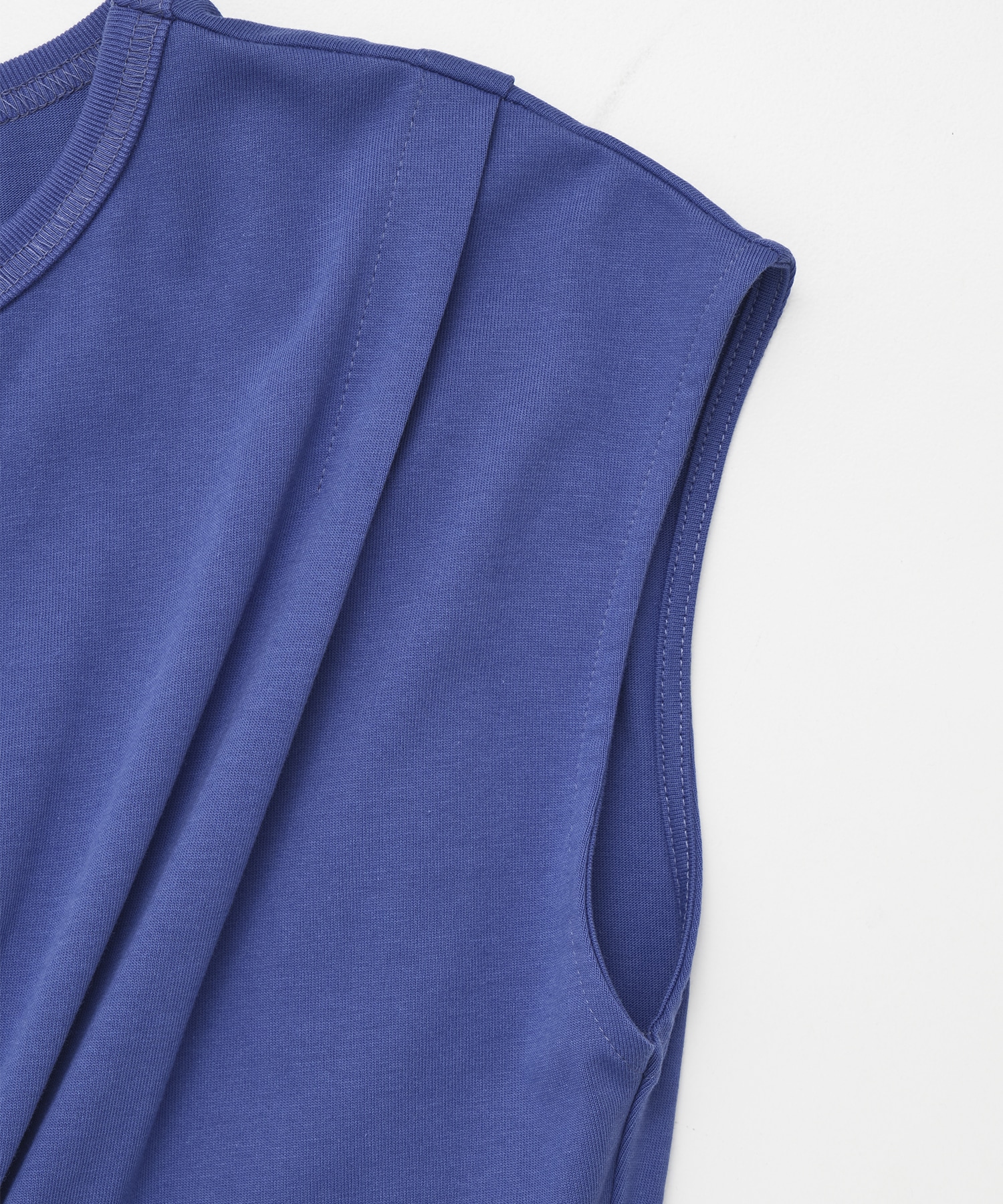 Shoulder Tuck Twist Dress