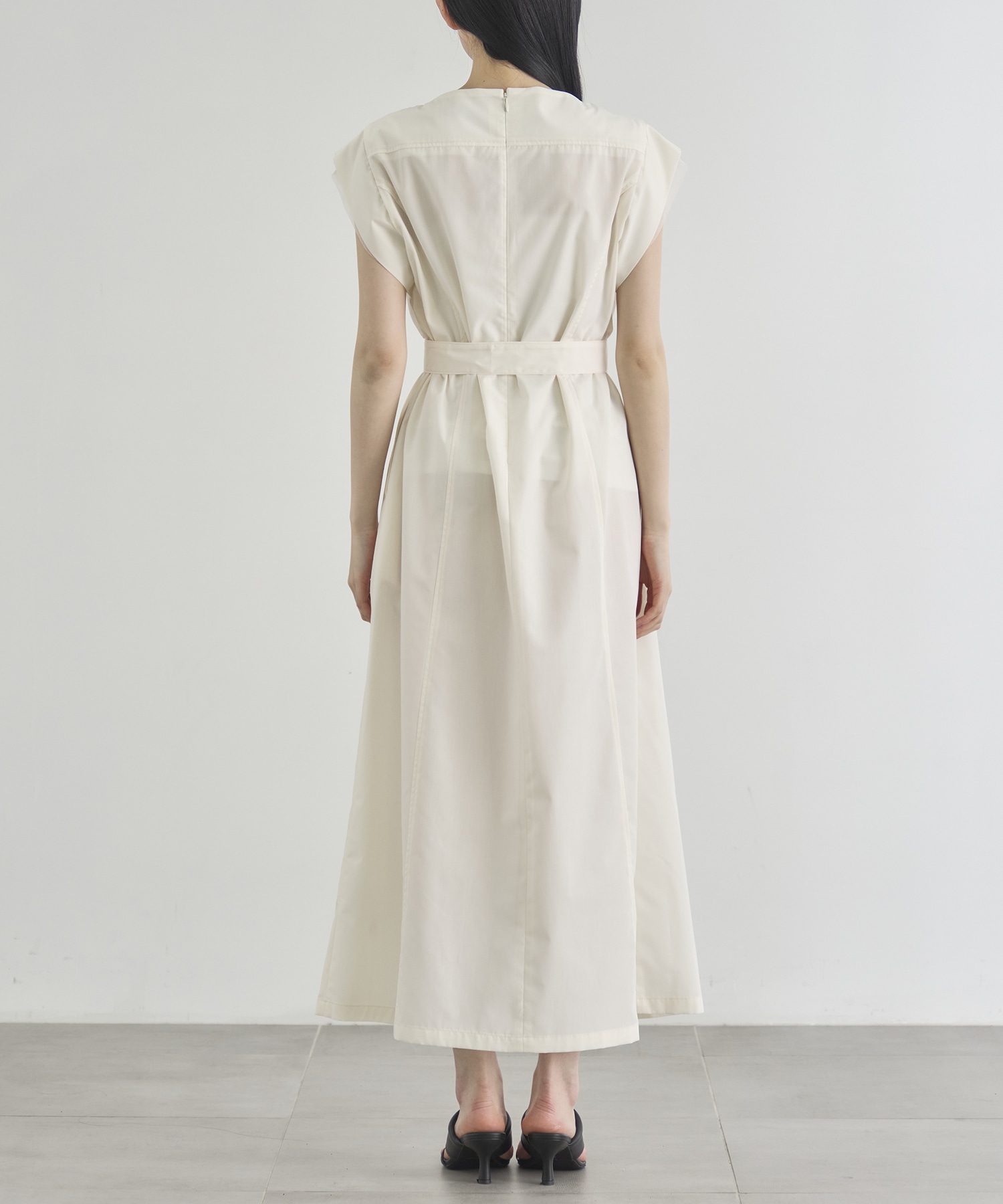 Chambray Belted Dress