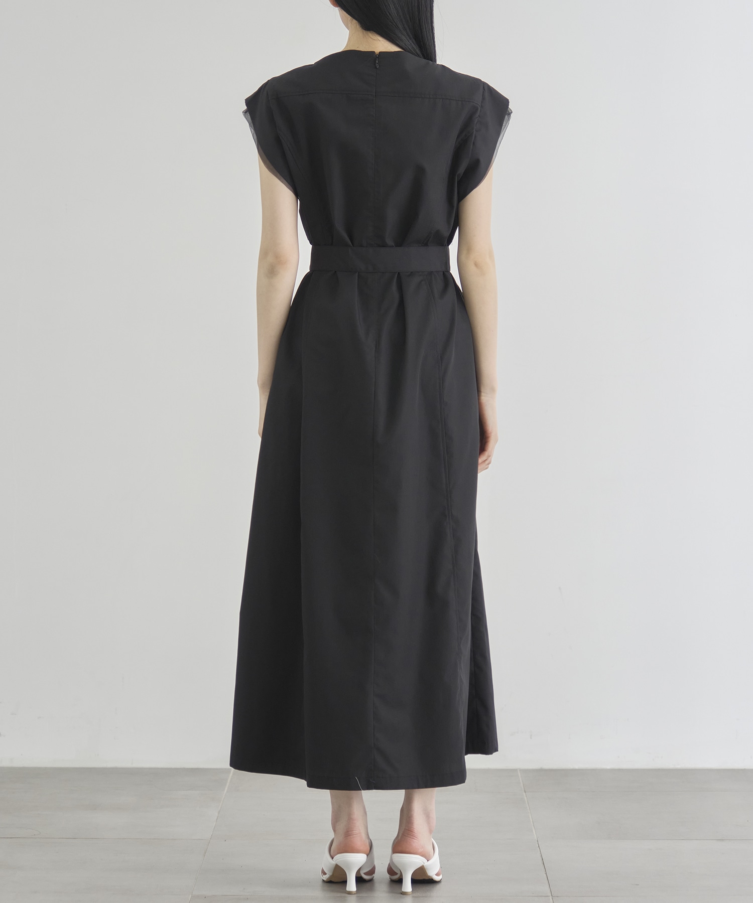 Chambray Belted Dress
