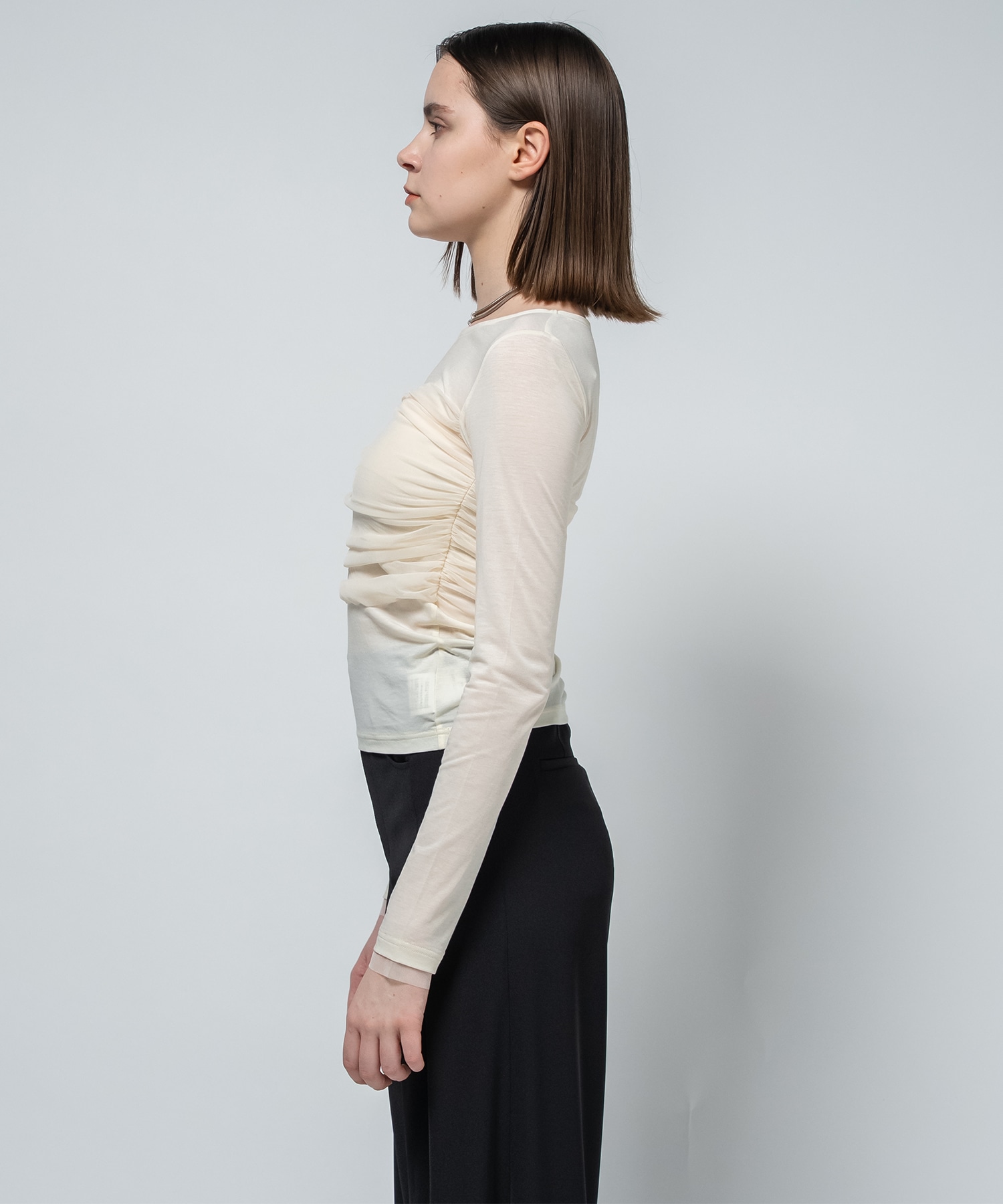 Sheer Tulle Combination Tops